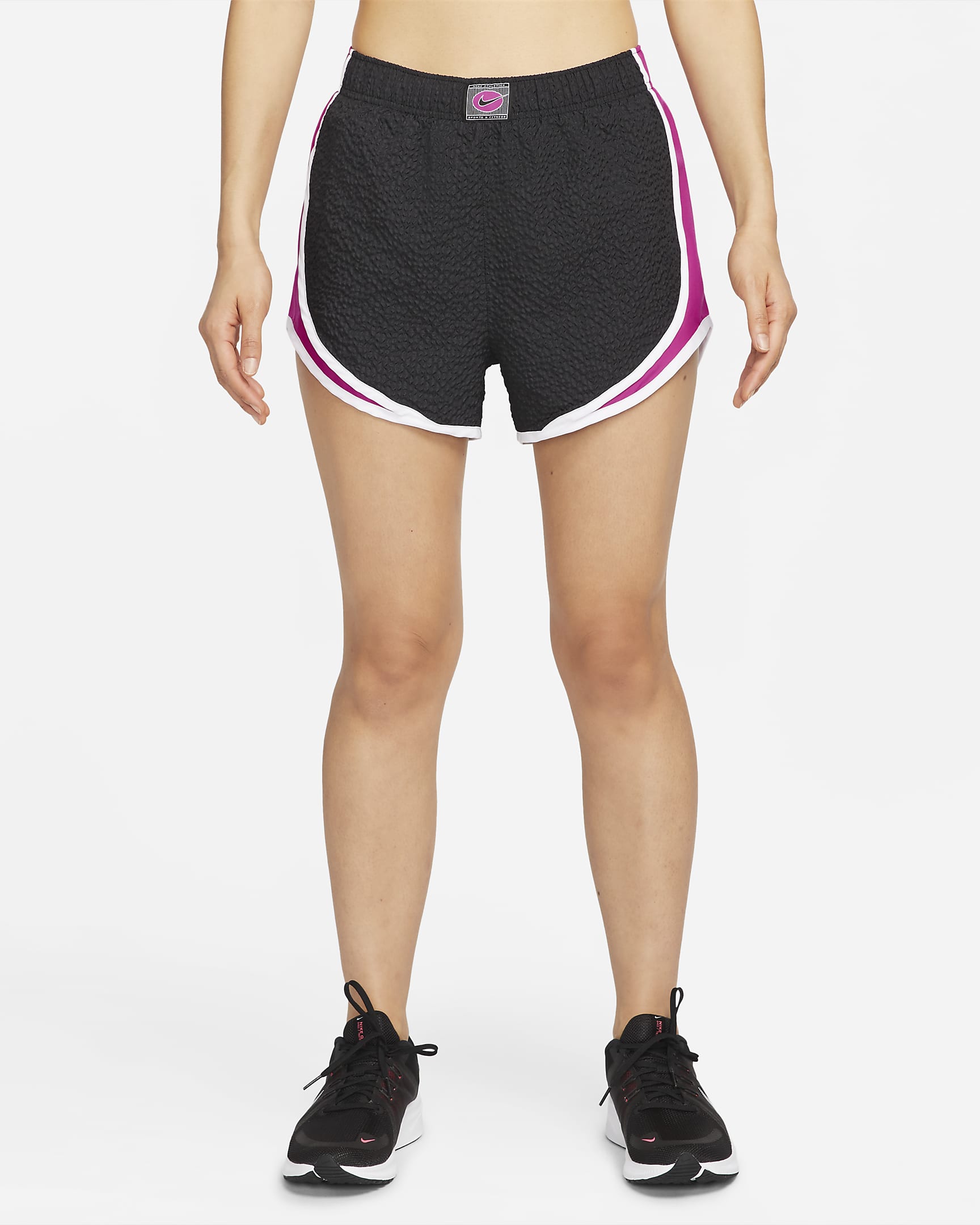 Nike Tempo Icon Clash Women's Running Shorts - Black/Active Pink/White