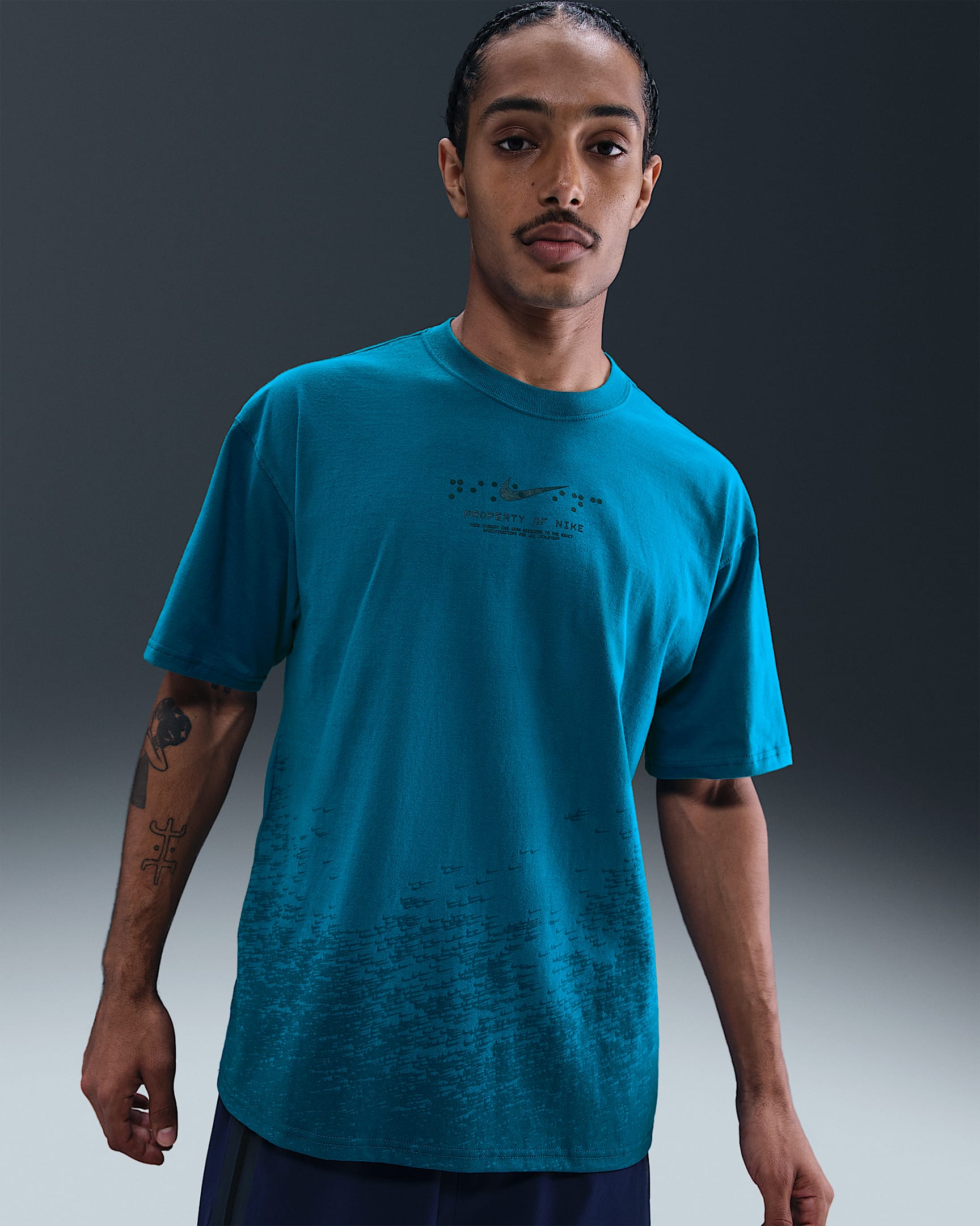Nike Sportswear Men's Max90 T-Shirt - Green Abyss/Midnight Navy