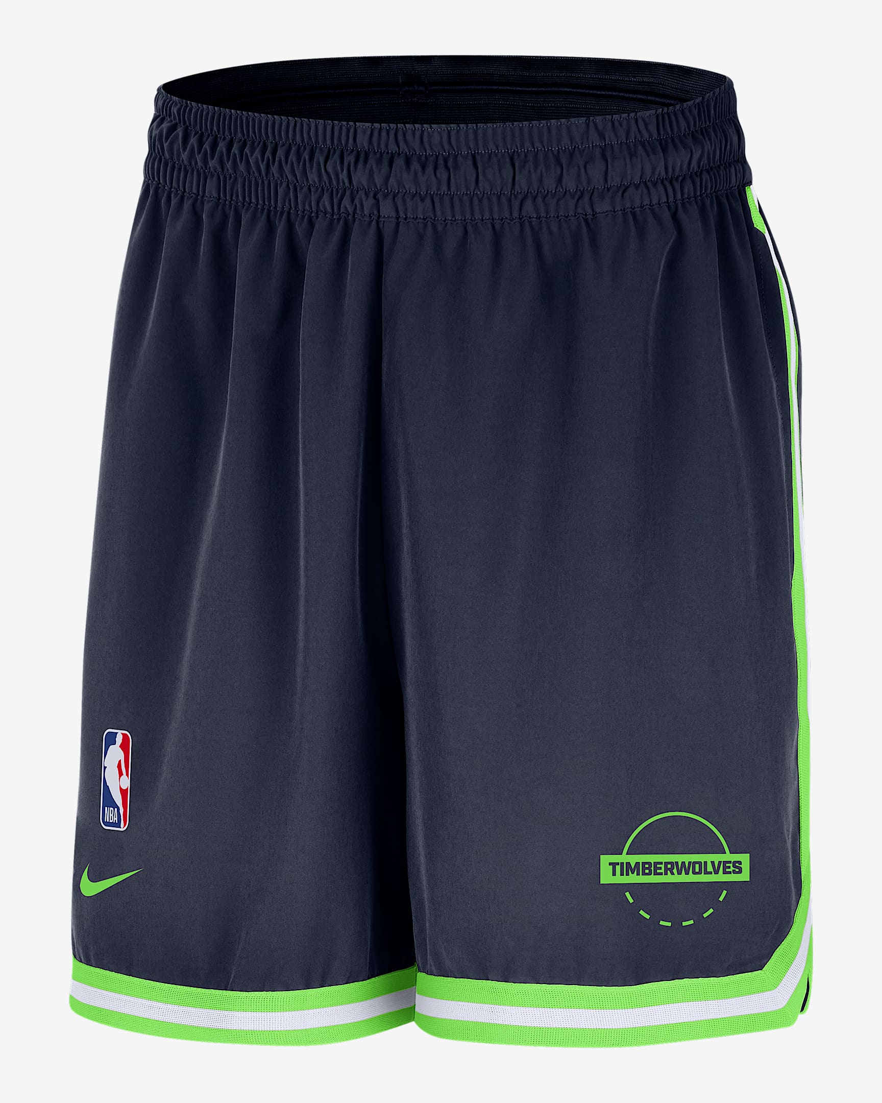 Minnesota Timberwolves DNA Men's Nike Dri-FIT NBA 6" UV Woven Shorts - College Navy/Action Green/White/Action Green