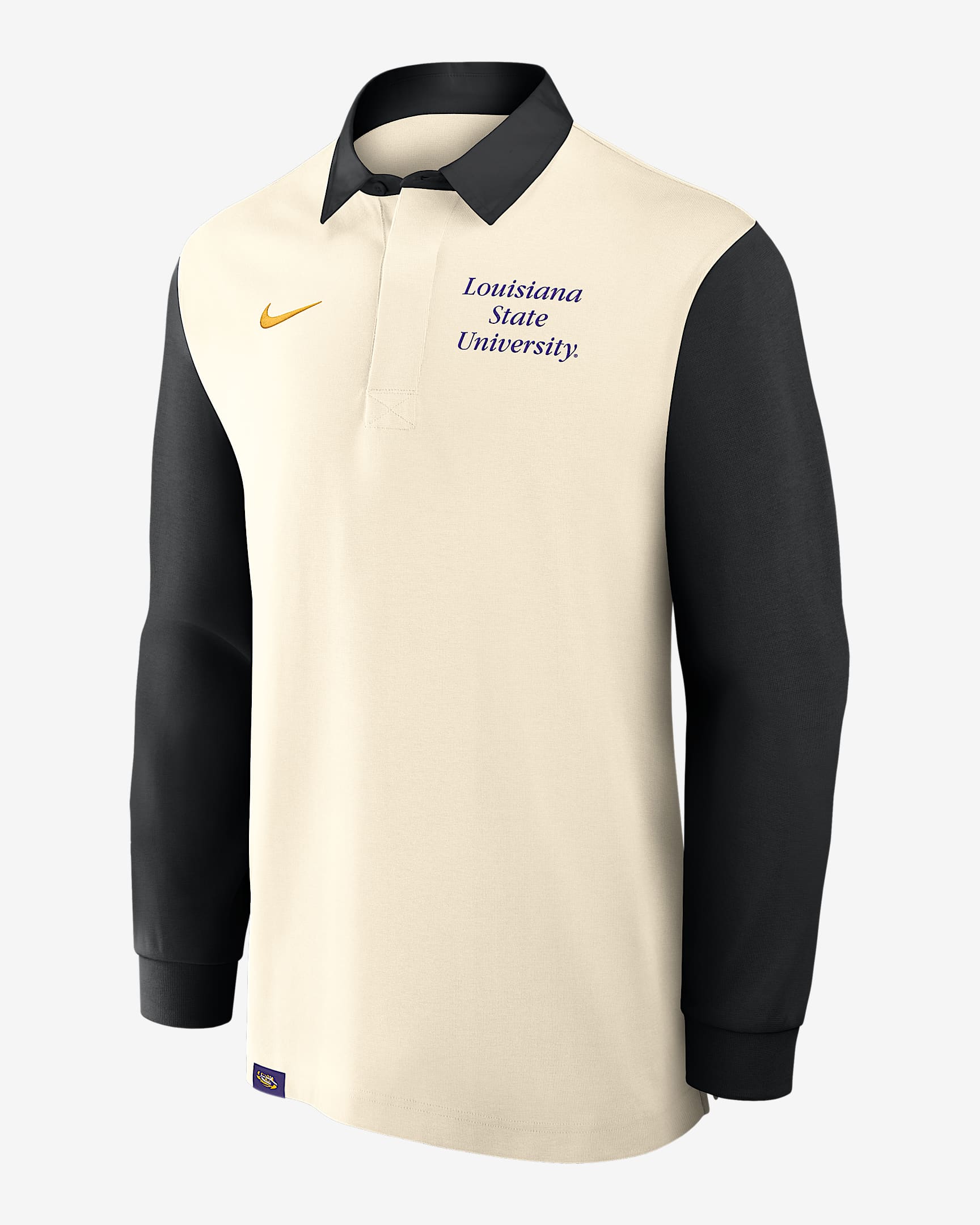 LSU Rugby Men's Nike College Long-Sleeve Top - Tan/Beige