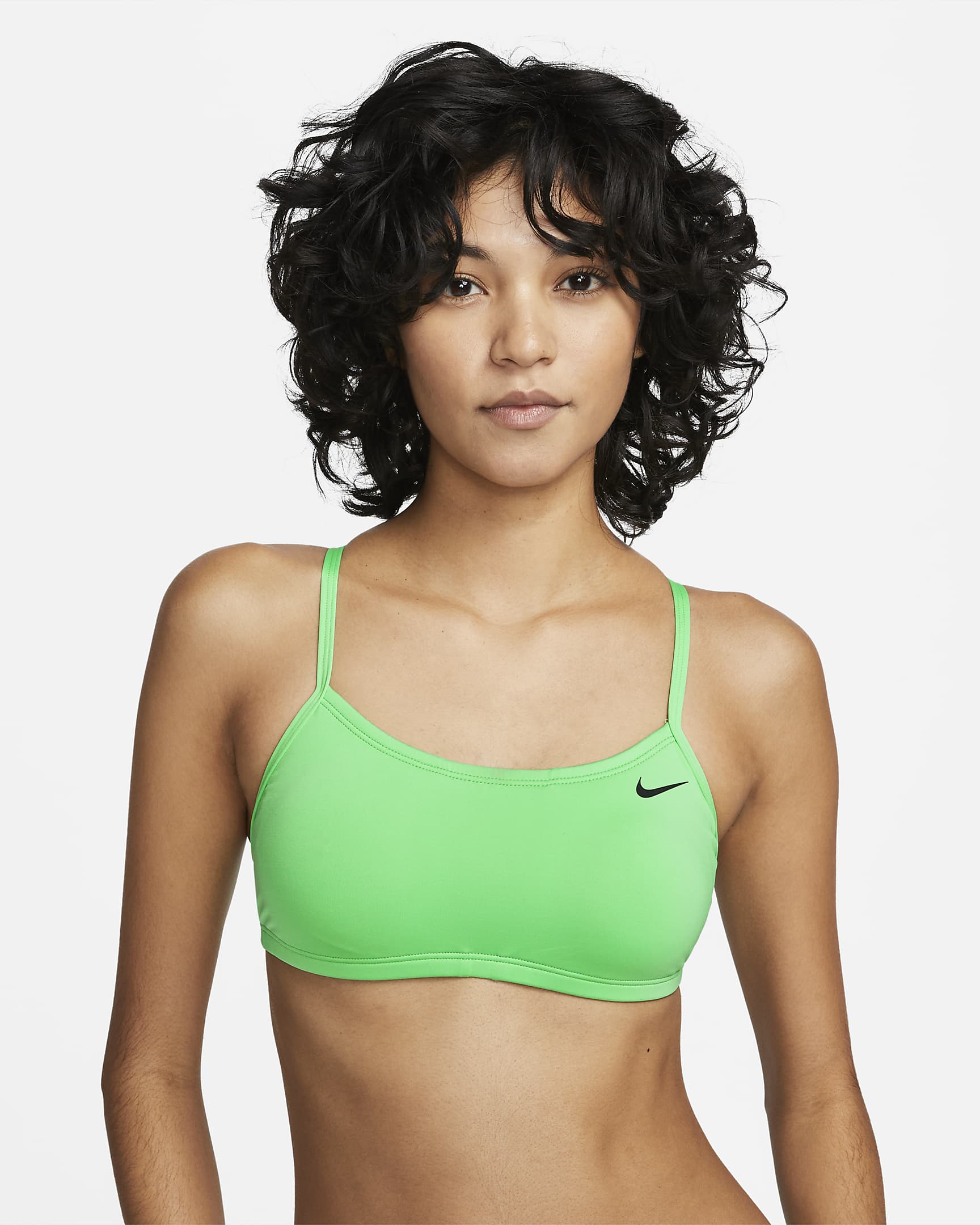 Prenda superior de bikini con espalda deportiva Nike Essential - Algas eléctricas