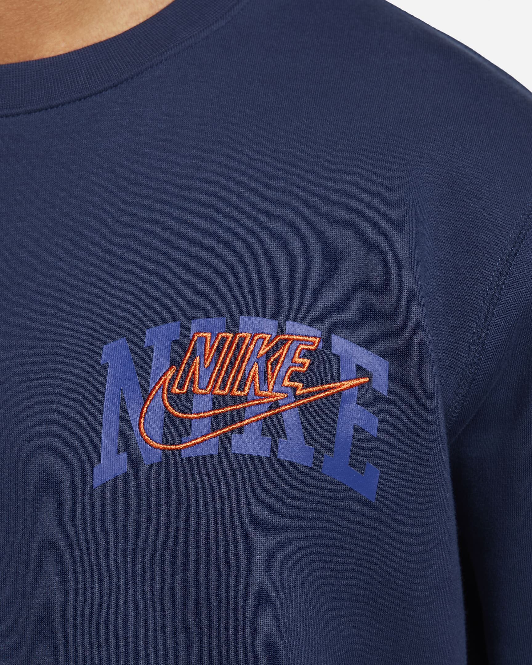 Nike Club Fleece Men's Long-Sleeve Crew-Neck Sweatshirt. Nike.com