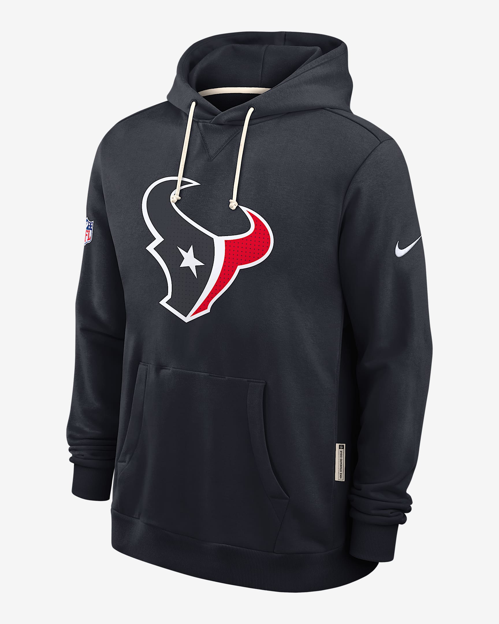 Houston Texans Initial Home Sideline Men's Nike Dri-FIT NFL Pullover Hoodie - Blue