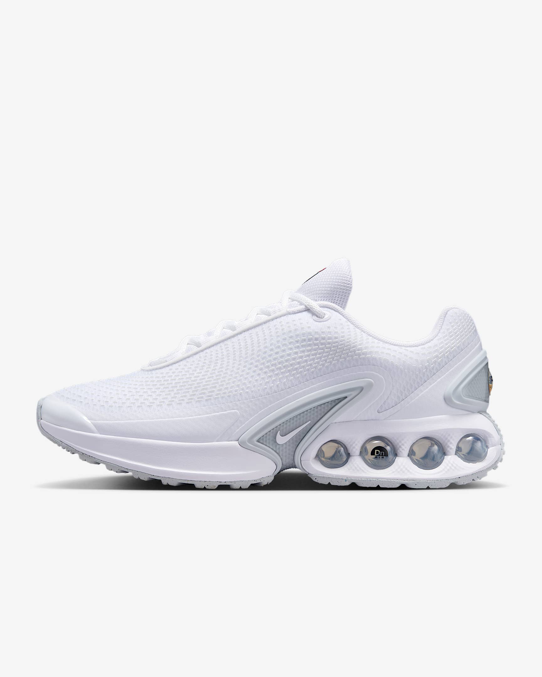 Nike Air Max Dn Shoes - White/White/Metallic Silver/White