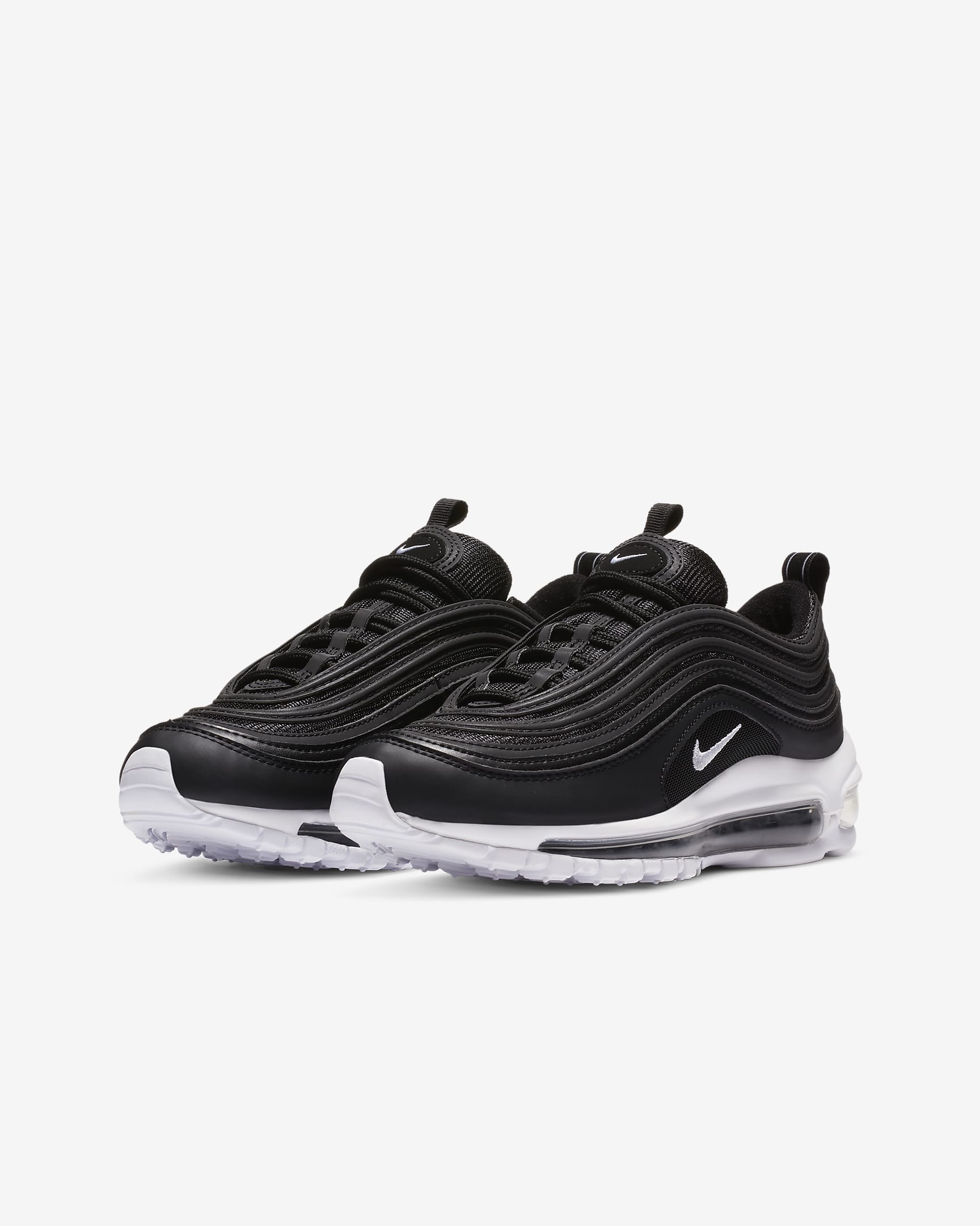 Nike Air Max 97-sko til større børn - sort/hvid