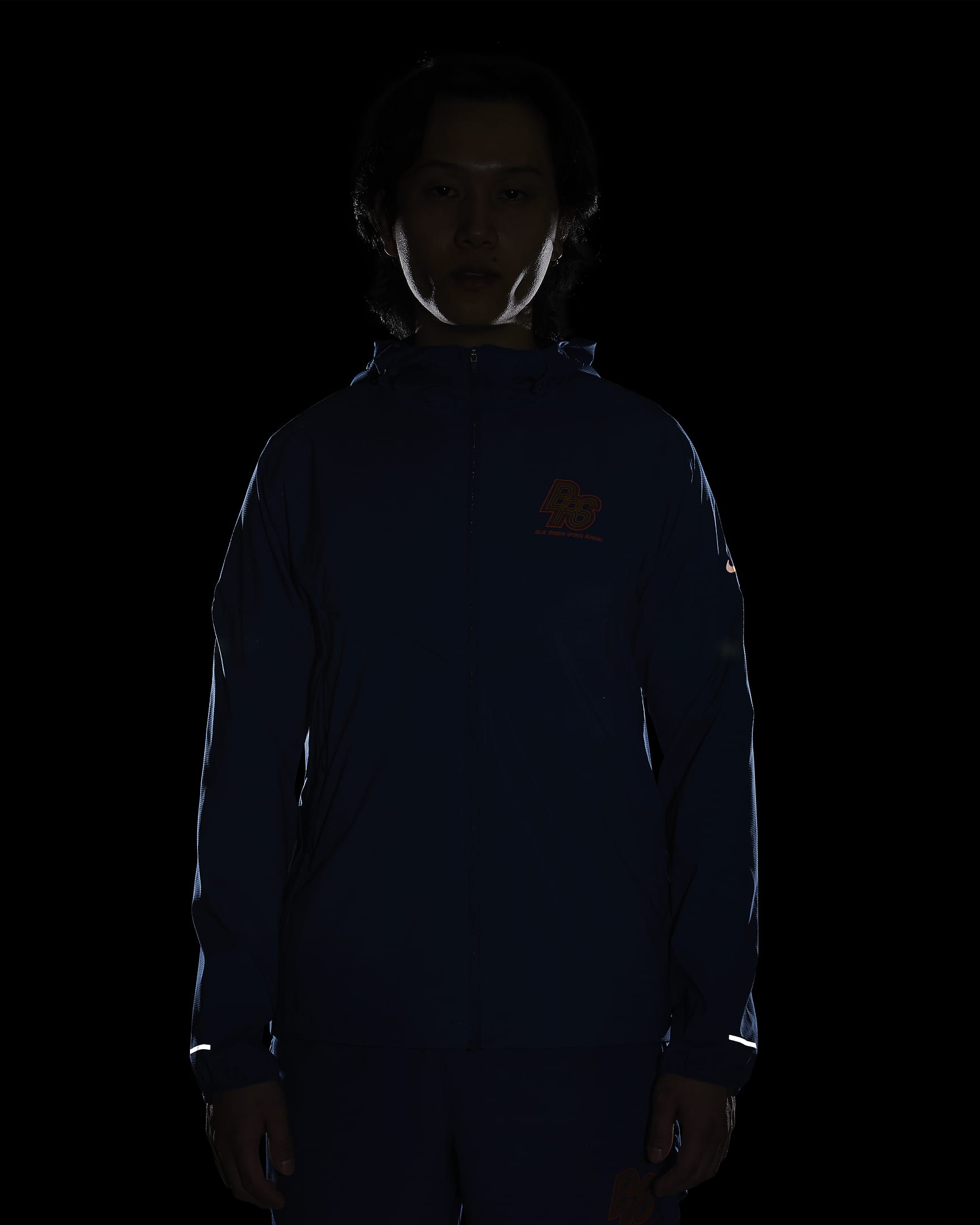 Nike Windrunner Running Energy Men's Repel Running Jacket - Court Blue/Court Blue/Safety Orange