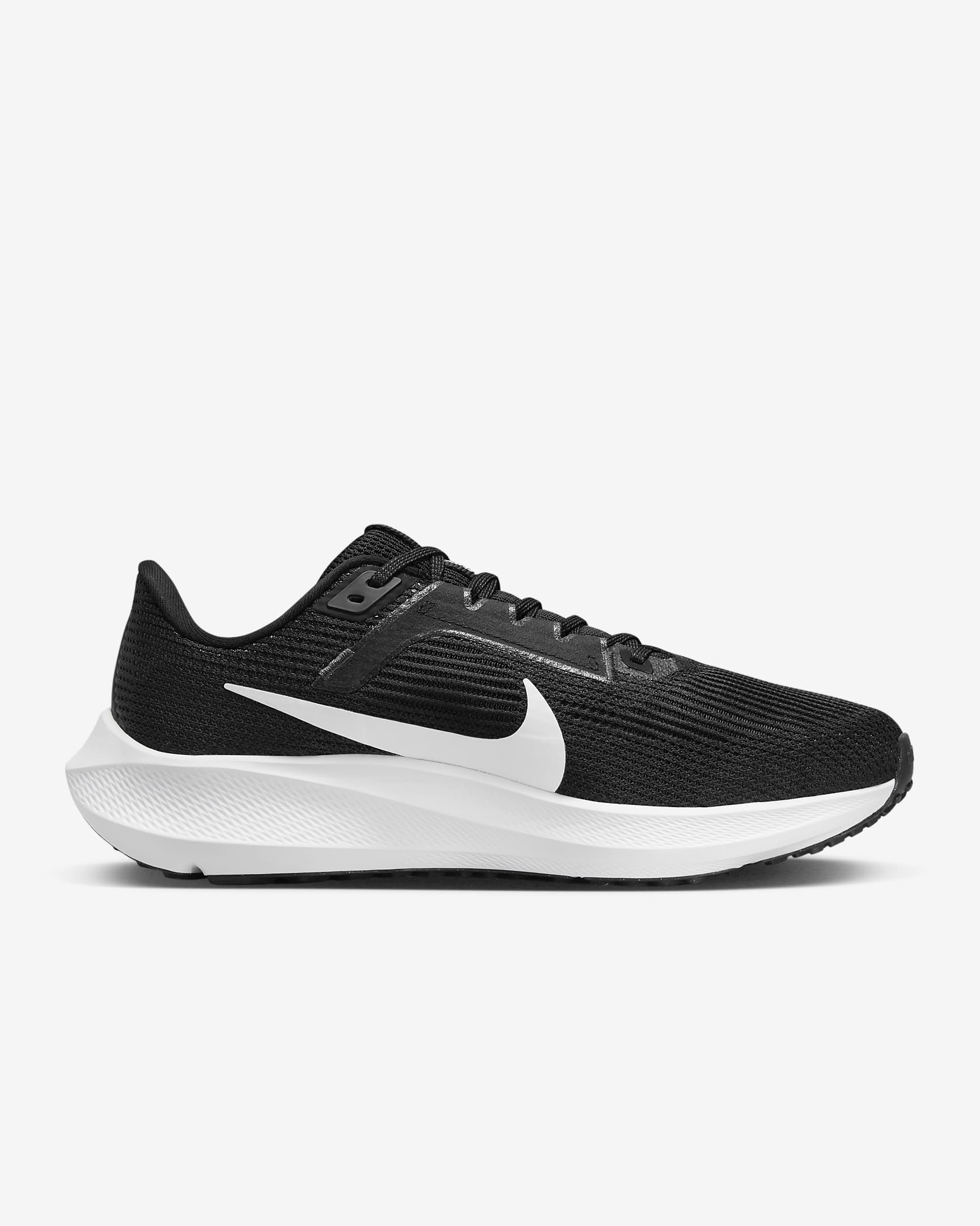 Nike Pegasus 40 Women's Road Running Shoes (Extra Wide) - Black/Iron Grey/White