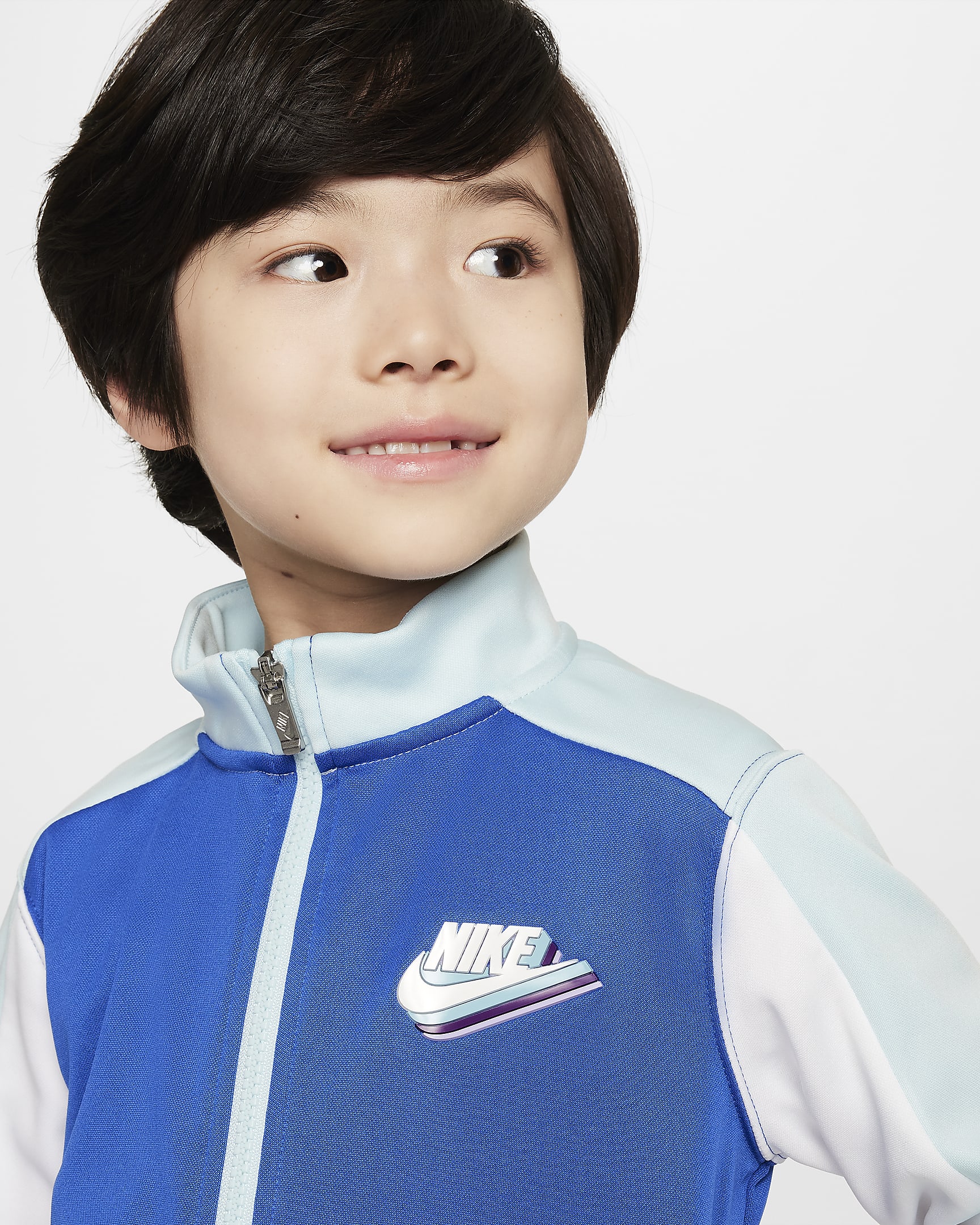 Conjunto de tricot para niños talla pequeña Nike Sportswear Dri-FIT Reimagine - Royal juego