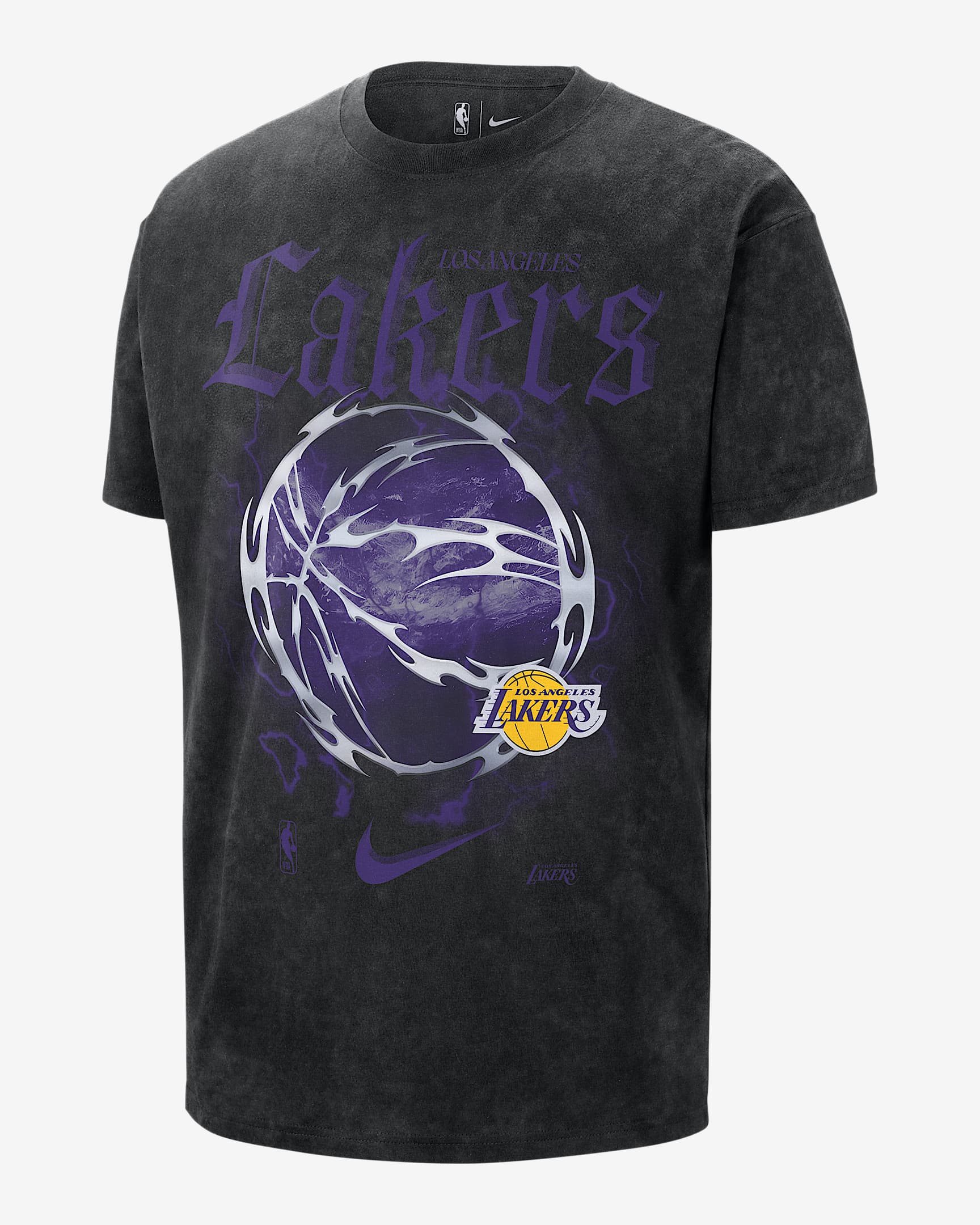 Los Angeles Lakers Courtside 'Halloween' Max90 Nike NBA T-shirt voor heren - Zwart