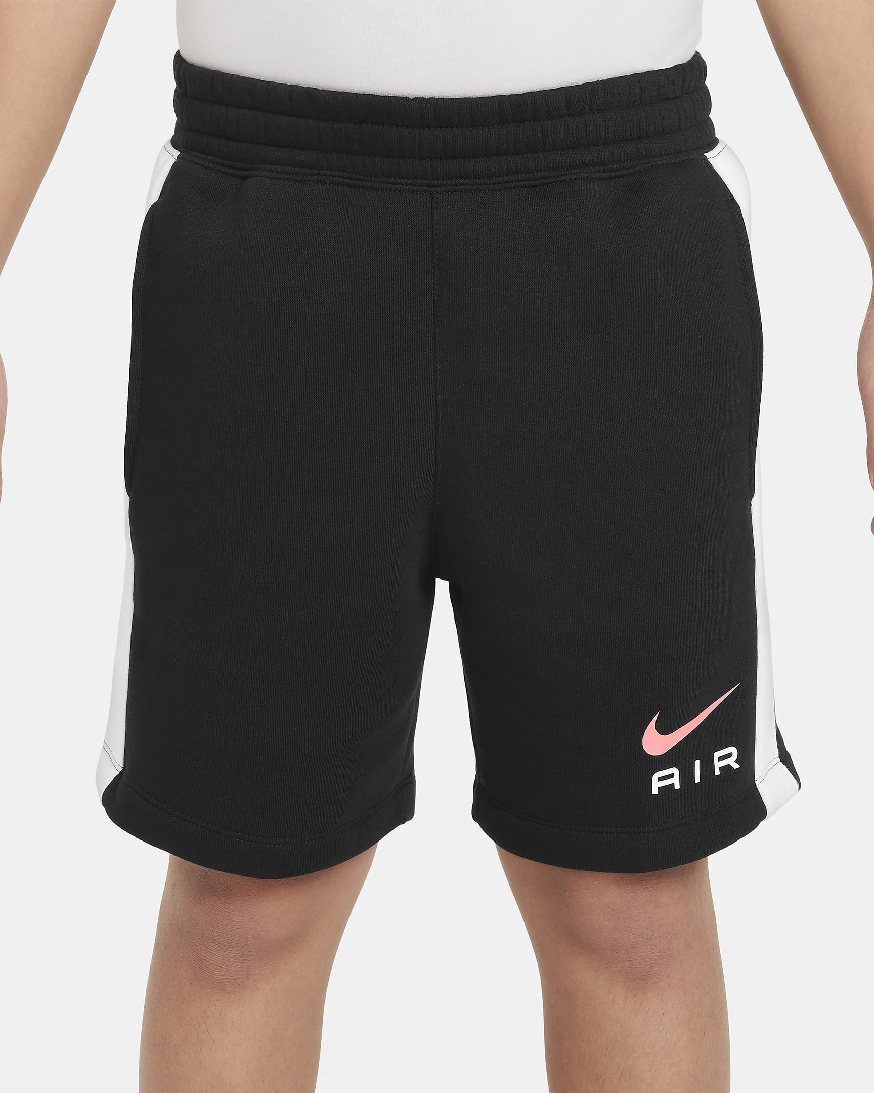 Nike Air fleeceshorts voor jongens - Zwart/Wit