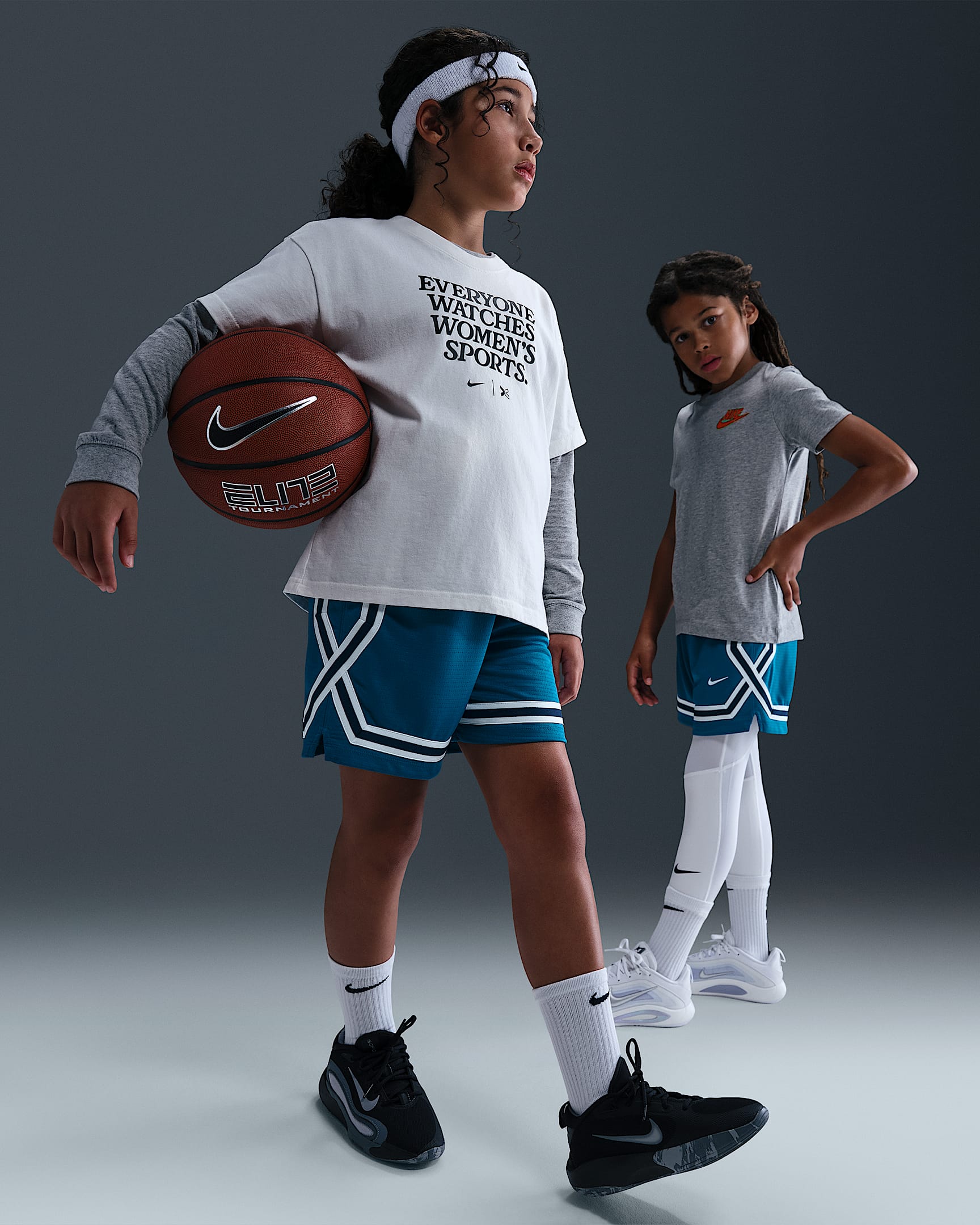 Nike Crossover Big Kids' Dri-FIT 5" Basketball Shorts - Green Abyss/White