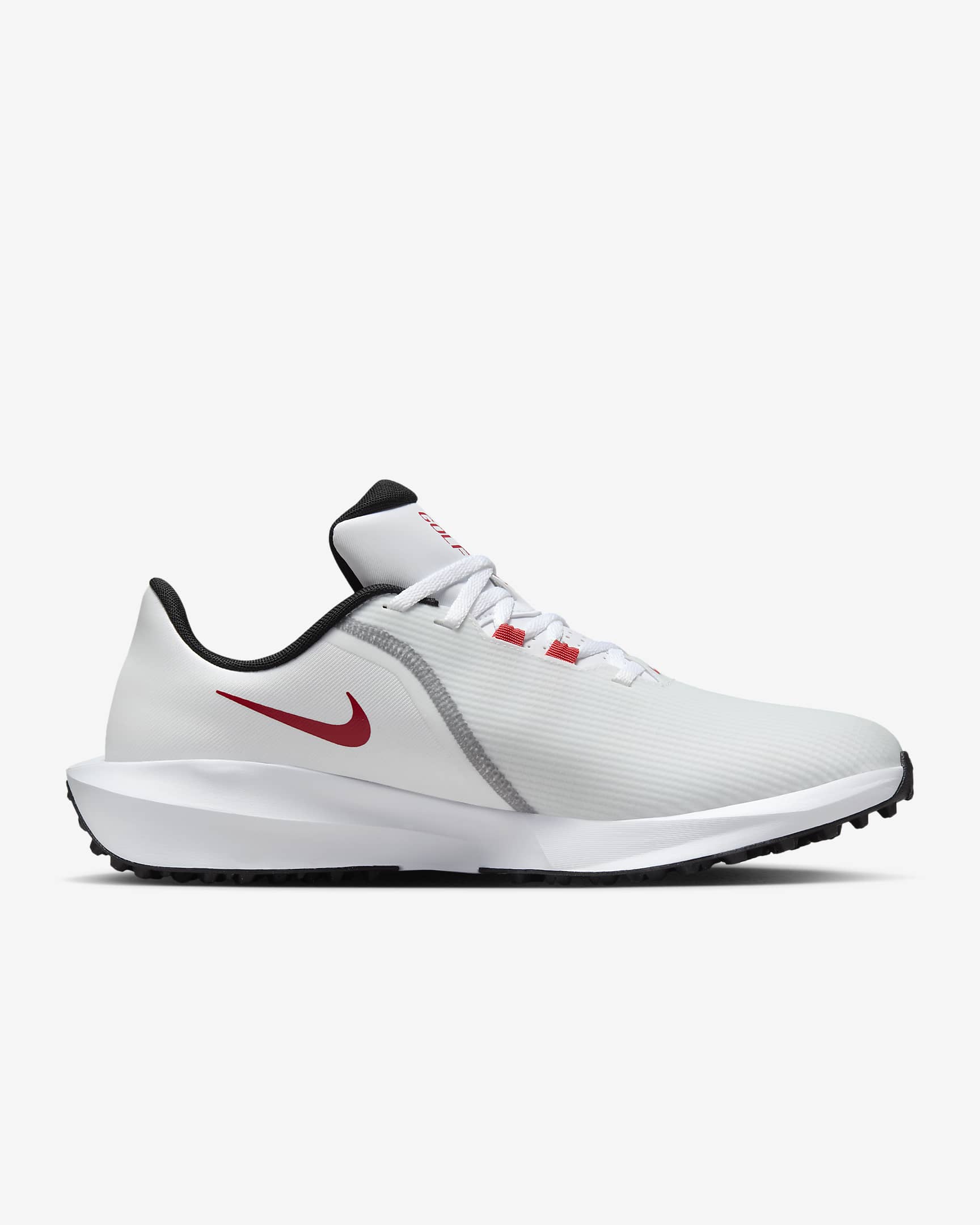 Chaussure de golf Nike Infinity G NN - Blanc/Pure Platinum/Noir/University Red