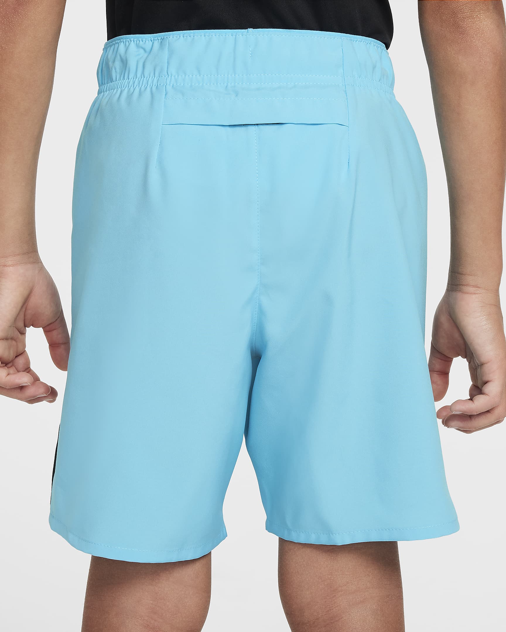 Nike Dri-FIT Challenger-løbeshorts til større børn (drenge) - Baltic Blue/sort