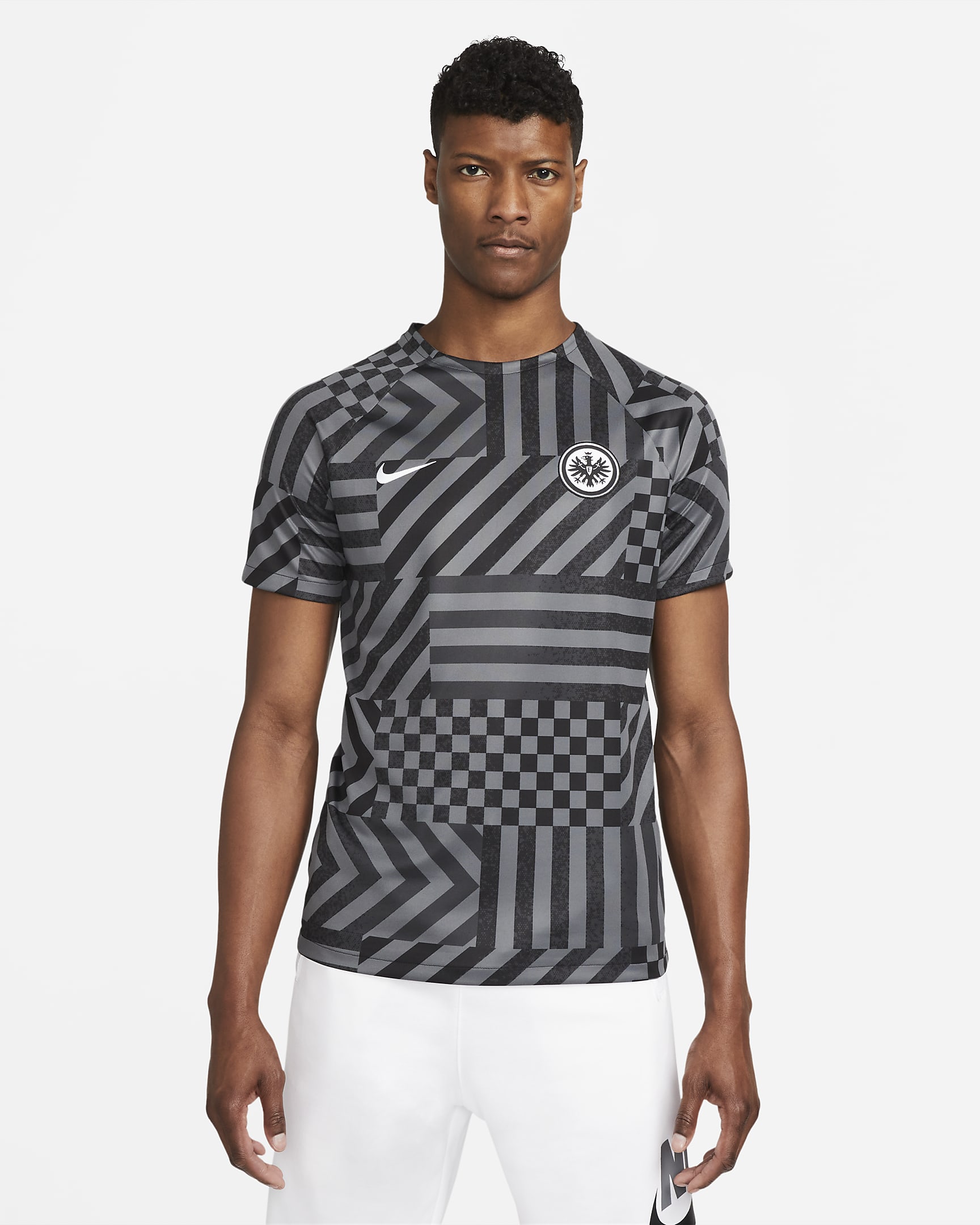 Eintracht Frankfurt Men's Nike DriFIT PreMatch Football Top. Nike CZ