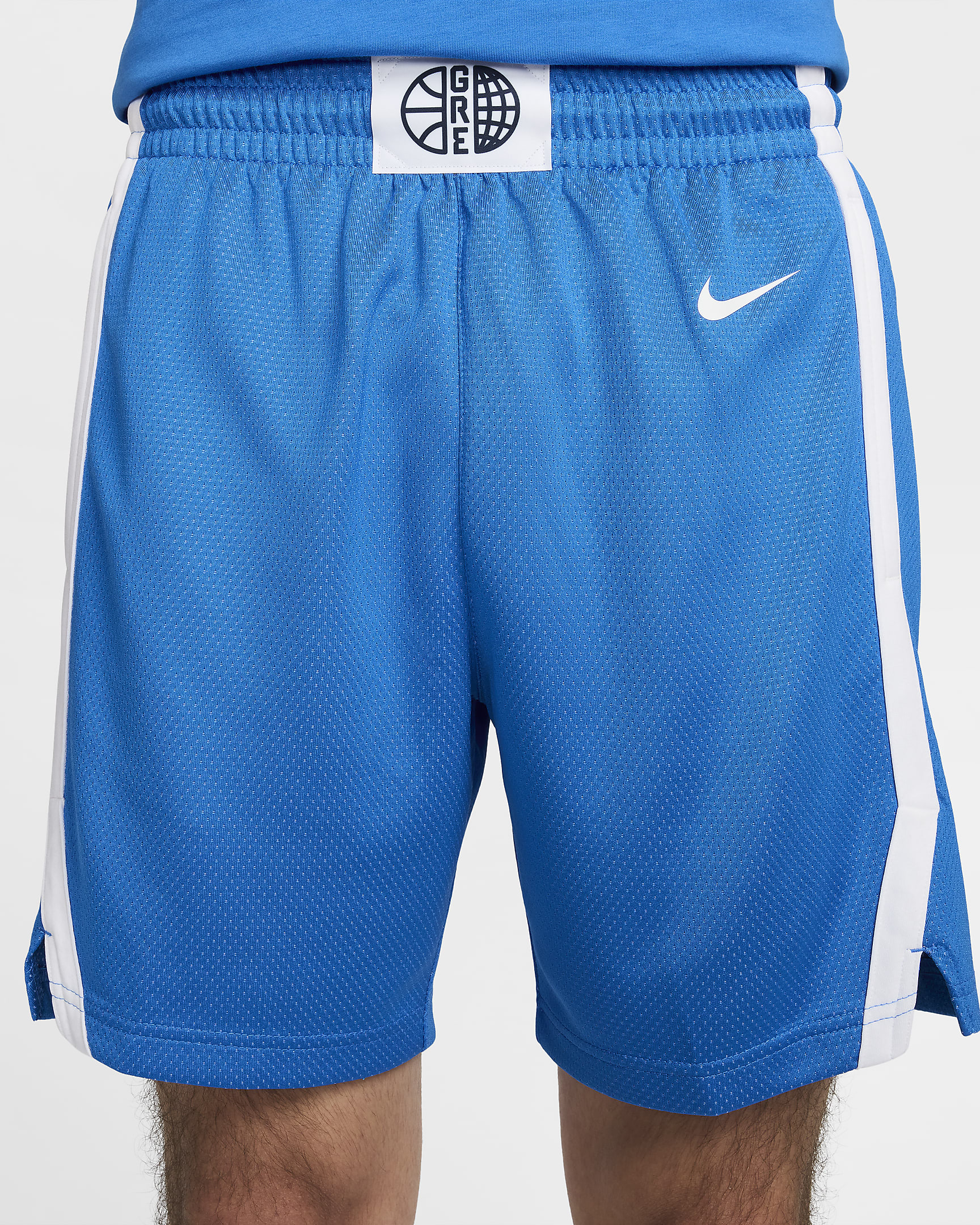 Short Nike Basketball Grèce Limited Road pour femme - Light Photo Blue/Blanc