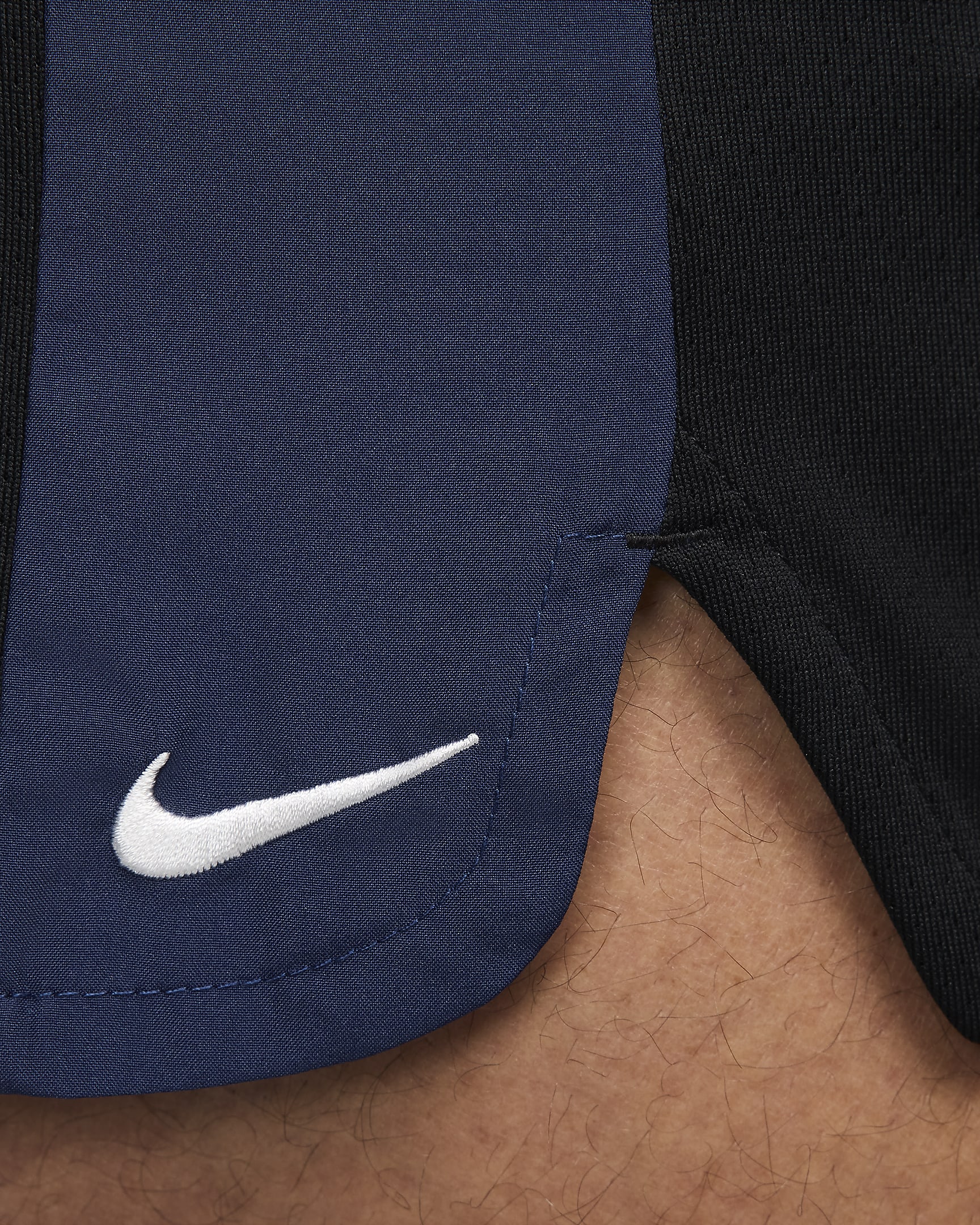 Shorts da running Dri-FIT con slip foderati 13 cm Nike Track Club – Uomo - Nero/Midnight Navy/Summit White