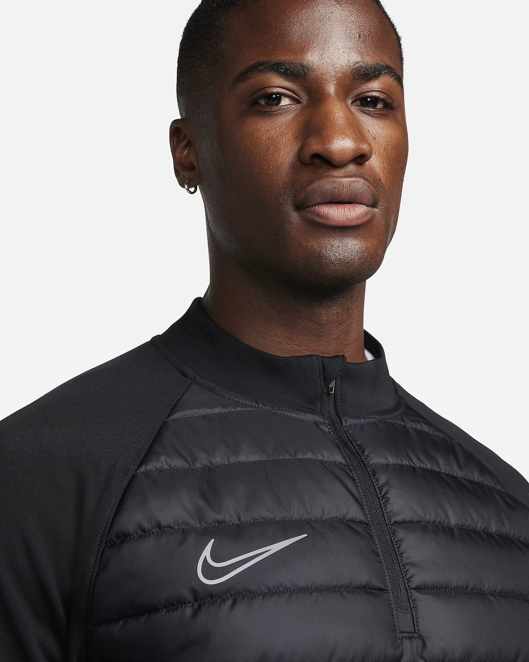 Playera de fútbol de medio cierre Therma-FIT para hombre Nike Academy ...
