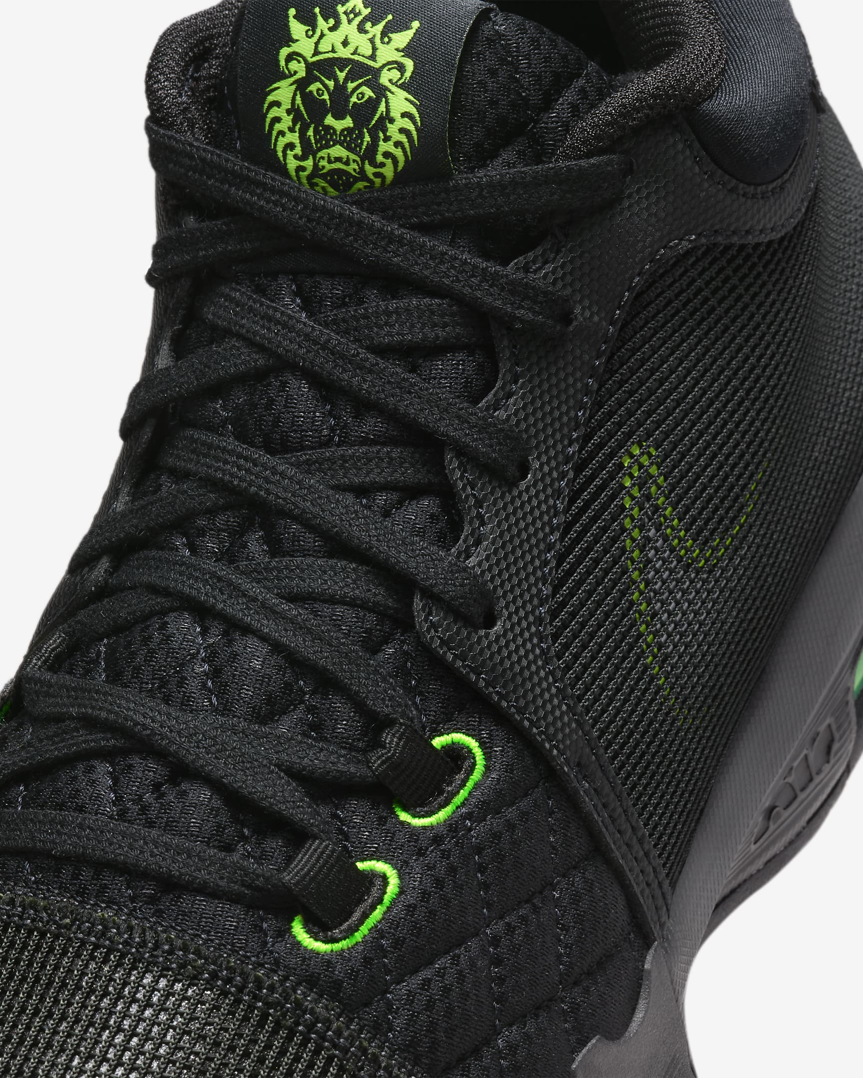 LeBron Witness 8 EP Basketball Shoes - Black/Volt/White