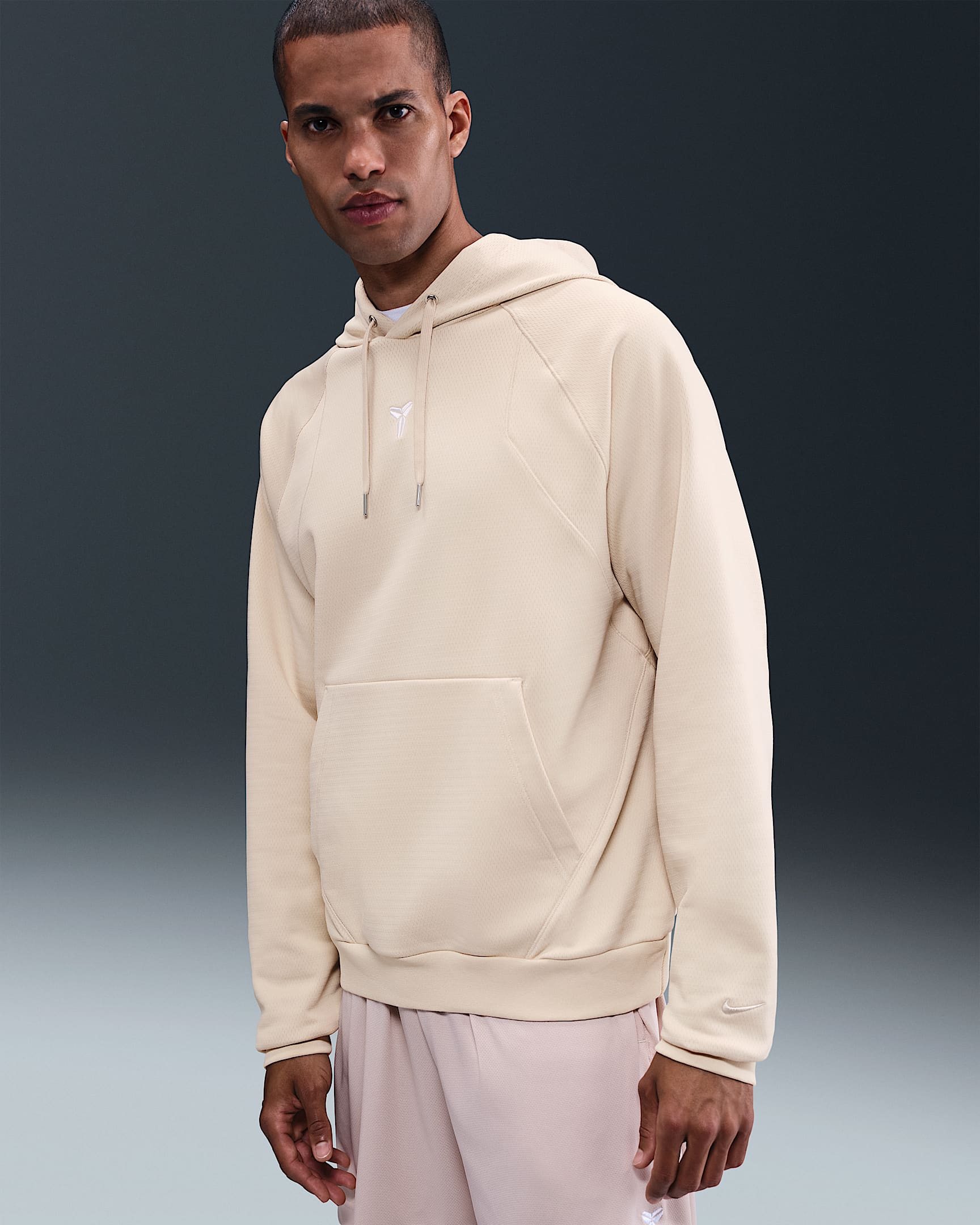 Kobe Therma-FIT Pullover Hoodie - Sanddrift/Sanddrift/White