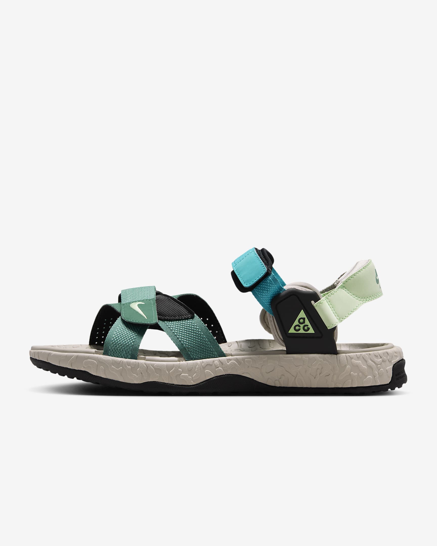 Nike ACG Air Deschutz+ Sandals - Bicoastal/Black/Light Iron Ore/Vapour Green