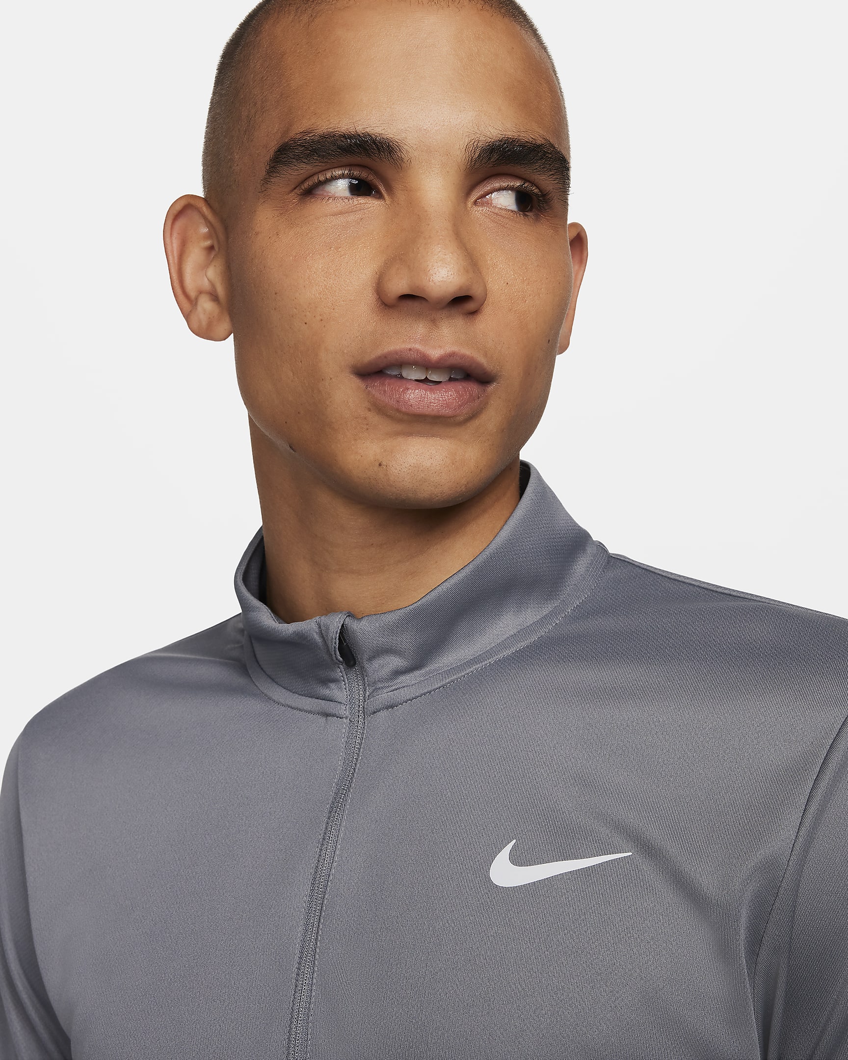 Nike Pacer Dri-FIT-Laufoberteil mit Halbreißverschluss für Herren - Smoke Grey