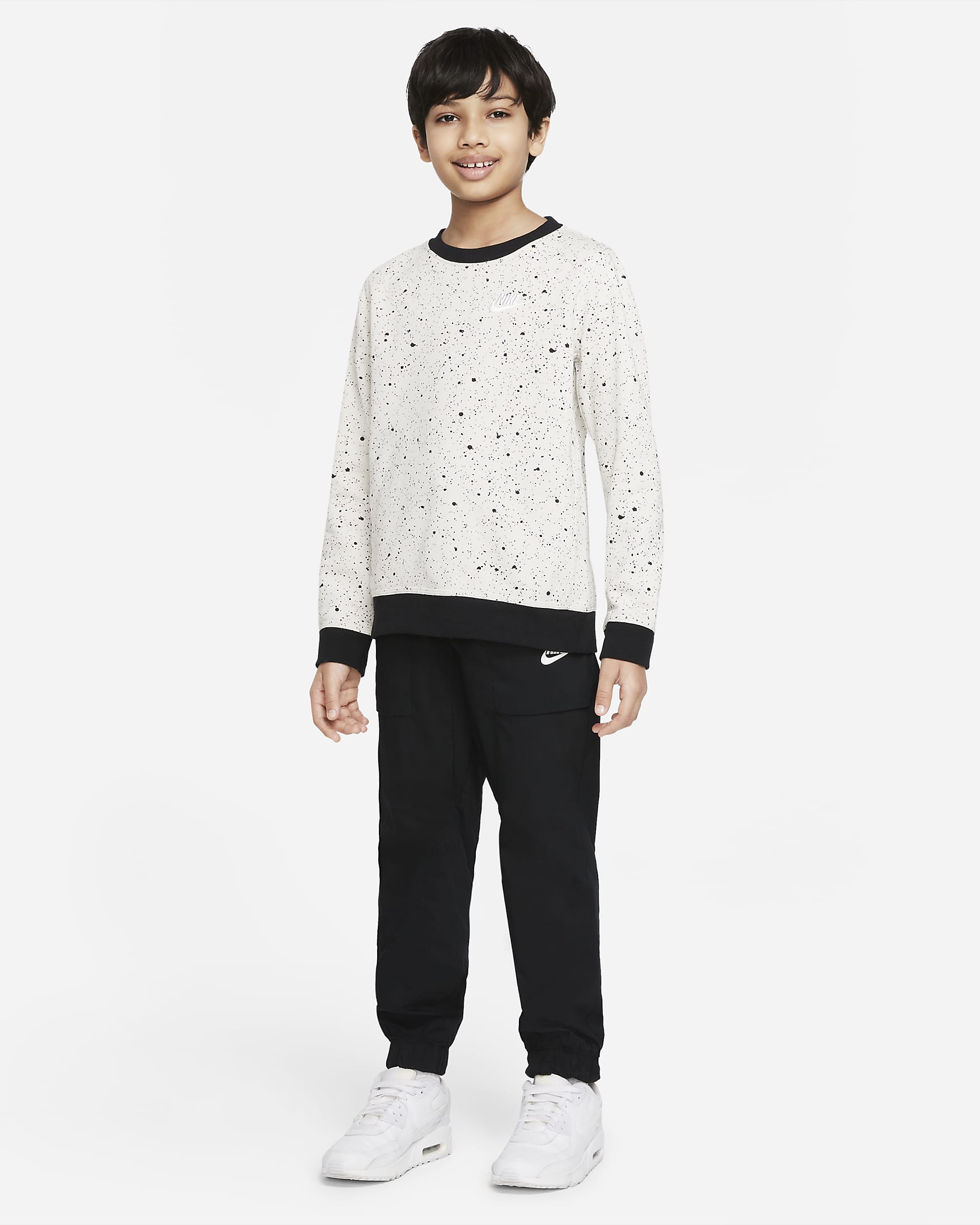 Nike Sportswear Older Kids' (Boys') Seasonal Printed Top. Nike PH