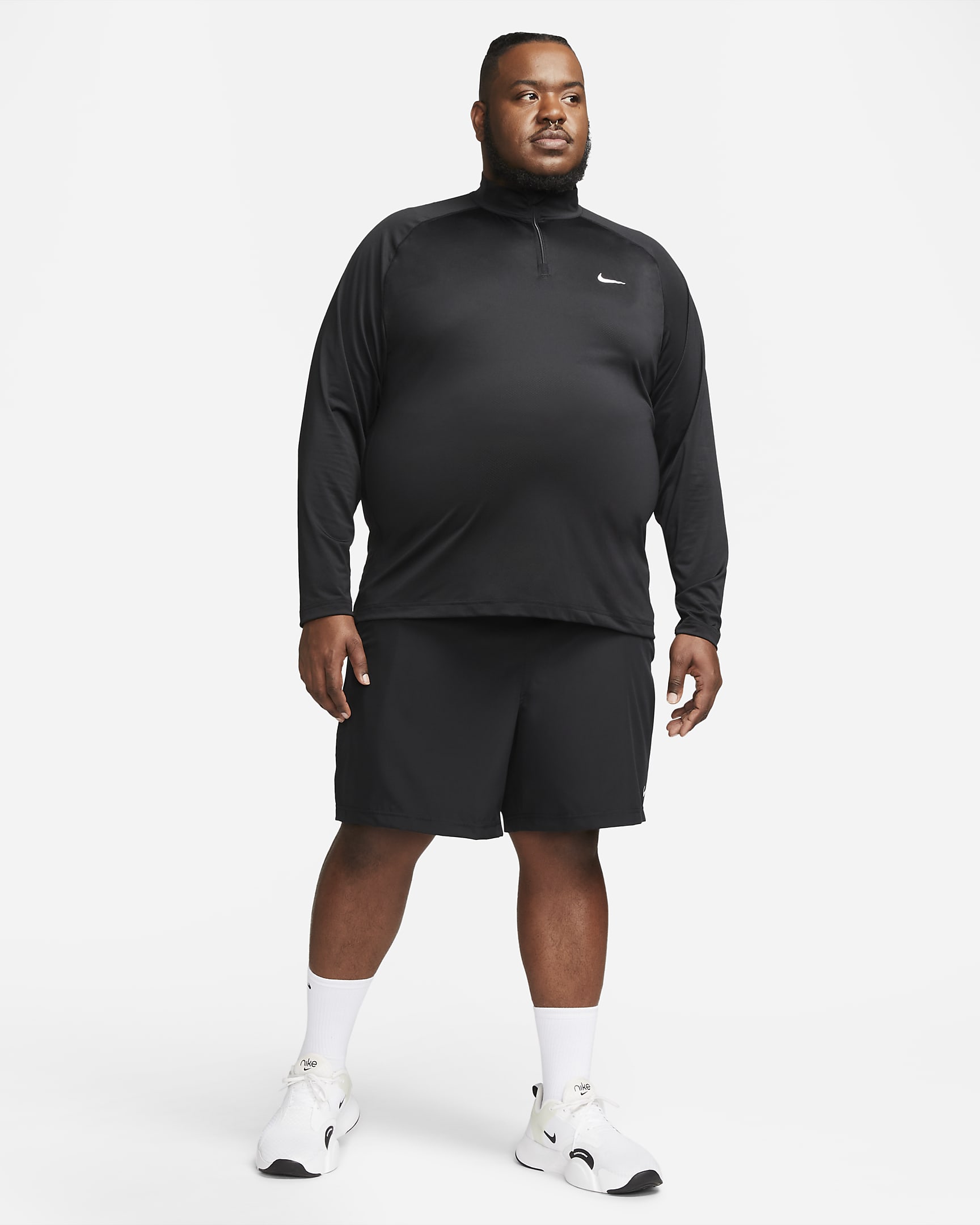 Nike Ready Mens Dri Fit 14 Zip Fitness Top