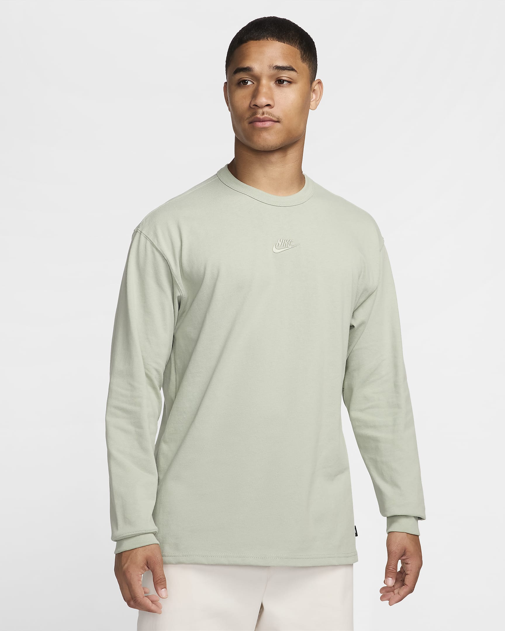 Tee-shirt à manches longues Nike Sportswear Premium Essentials pour Homme - Jade Horizon