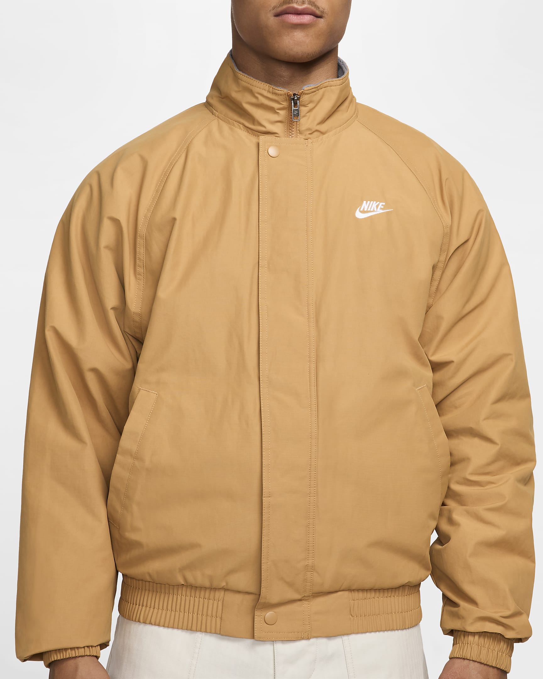 Nike Club Futura Men's Jacket - Flax/White