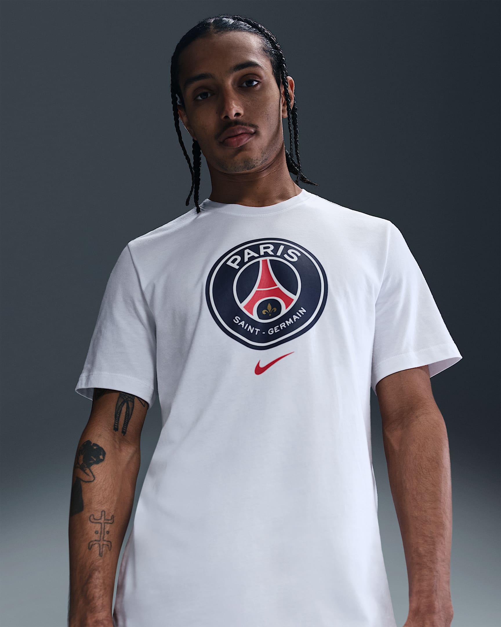 Paris Saint-Germain Men's Nike Football T-Shirt - White