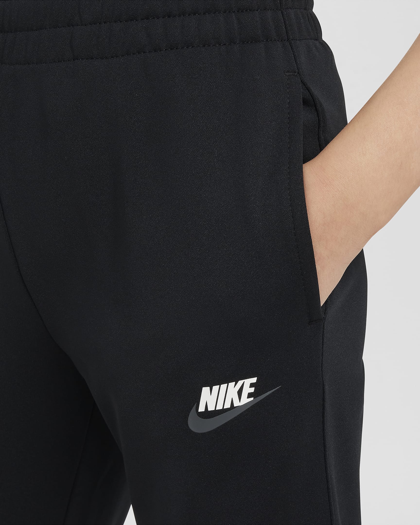 Nike Sportswear Trainingsanzug für ältere Kinder - Schwarz/Weiß/Weiß