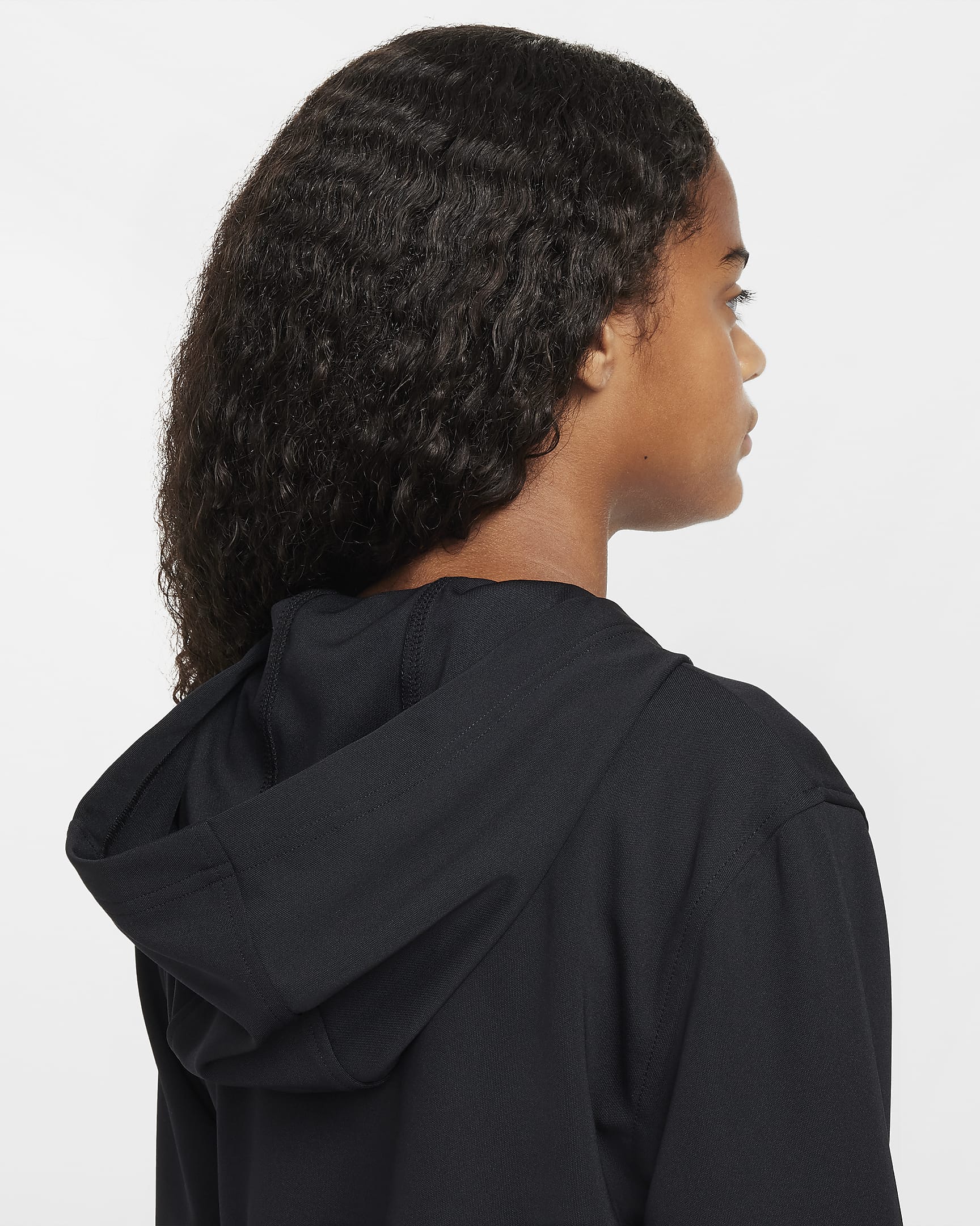 Nike Sportswear Club Big Kids' Full-Zip Knit Hoodie - Black