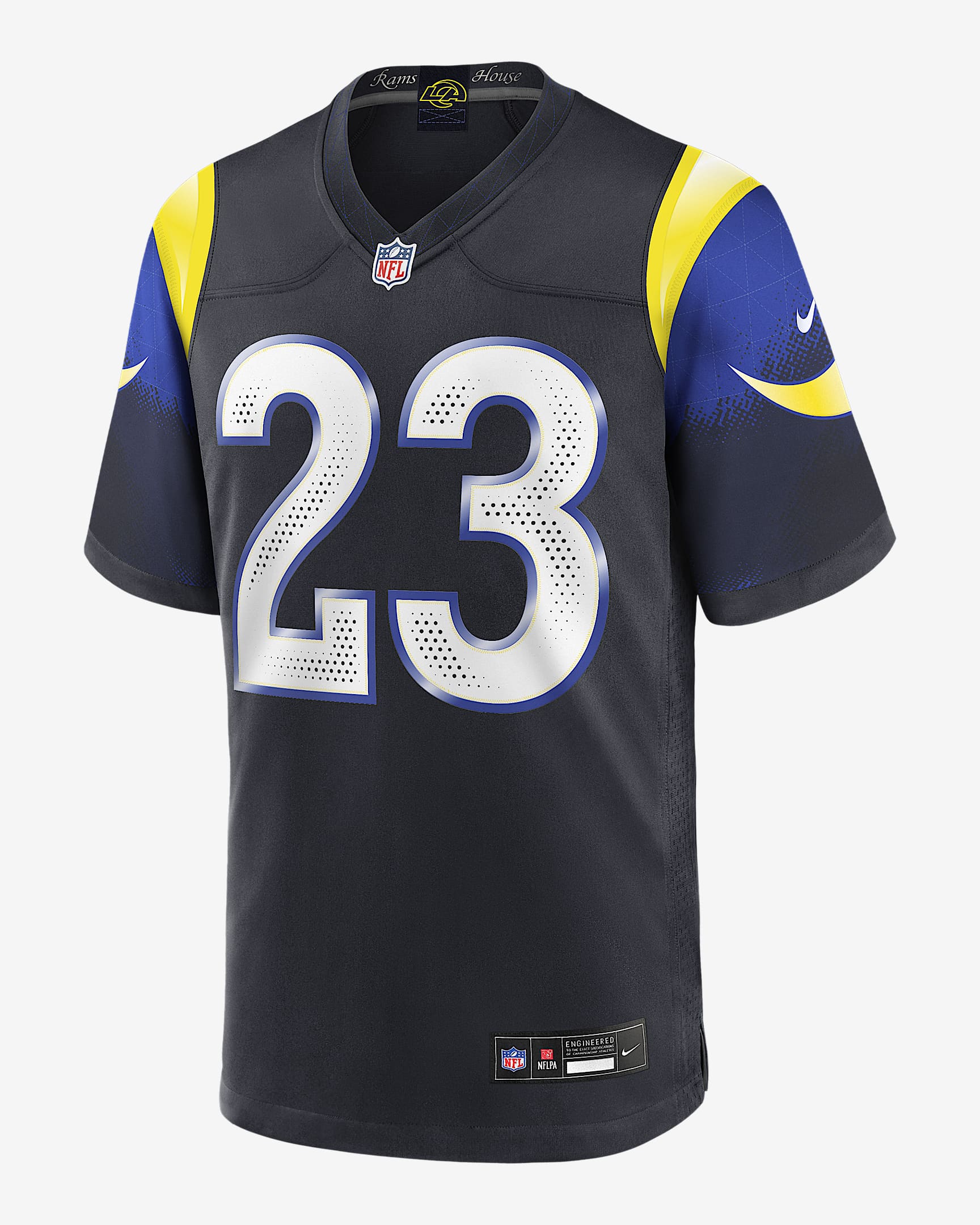 Kyren Williams Los Angeles Rams Rivalries Collection Men’s Nike NFL Game Jersey - Navy