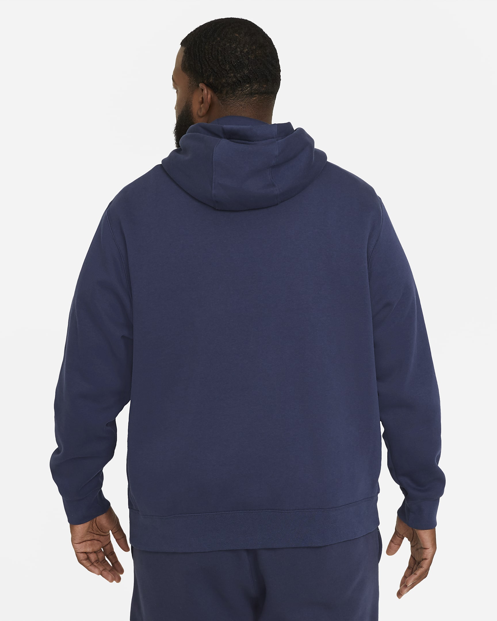 Sweat à capuche Nike Sportswear Club Fleece - Midnight Navy/Midnight Navy/Blanc