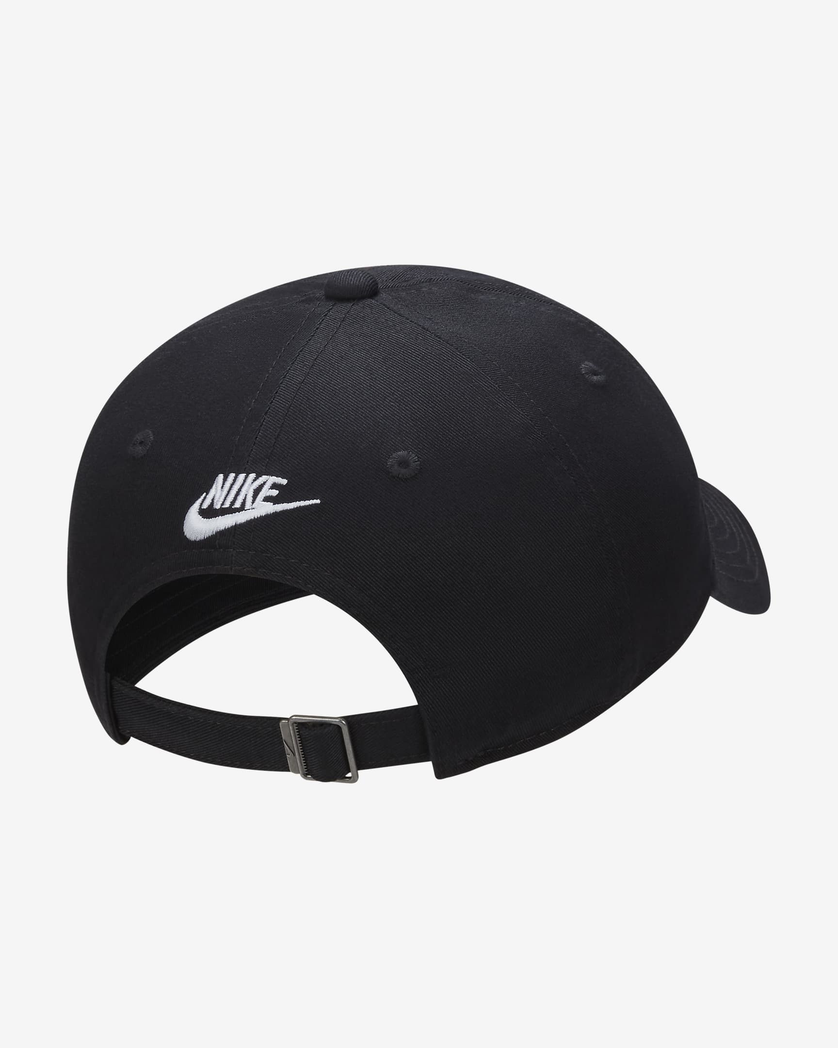 Nike Club Unstructured JDI Cap - Black/White