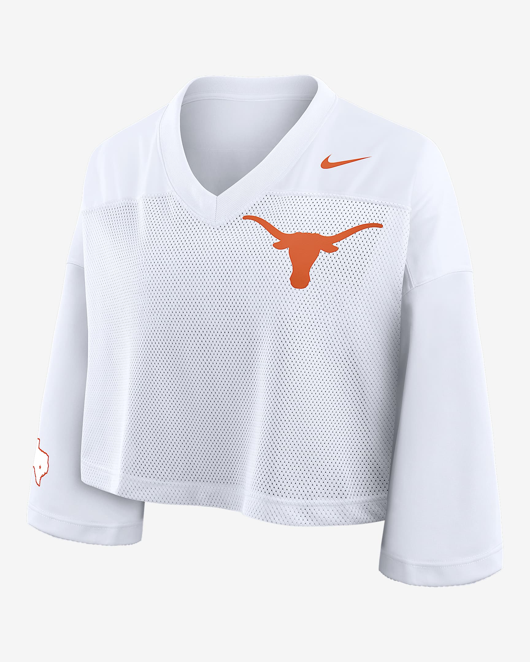 Texas Jersey Women's Nike Dri-FIT College Cropped Top - White