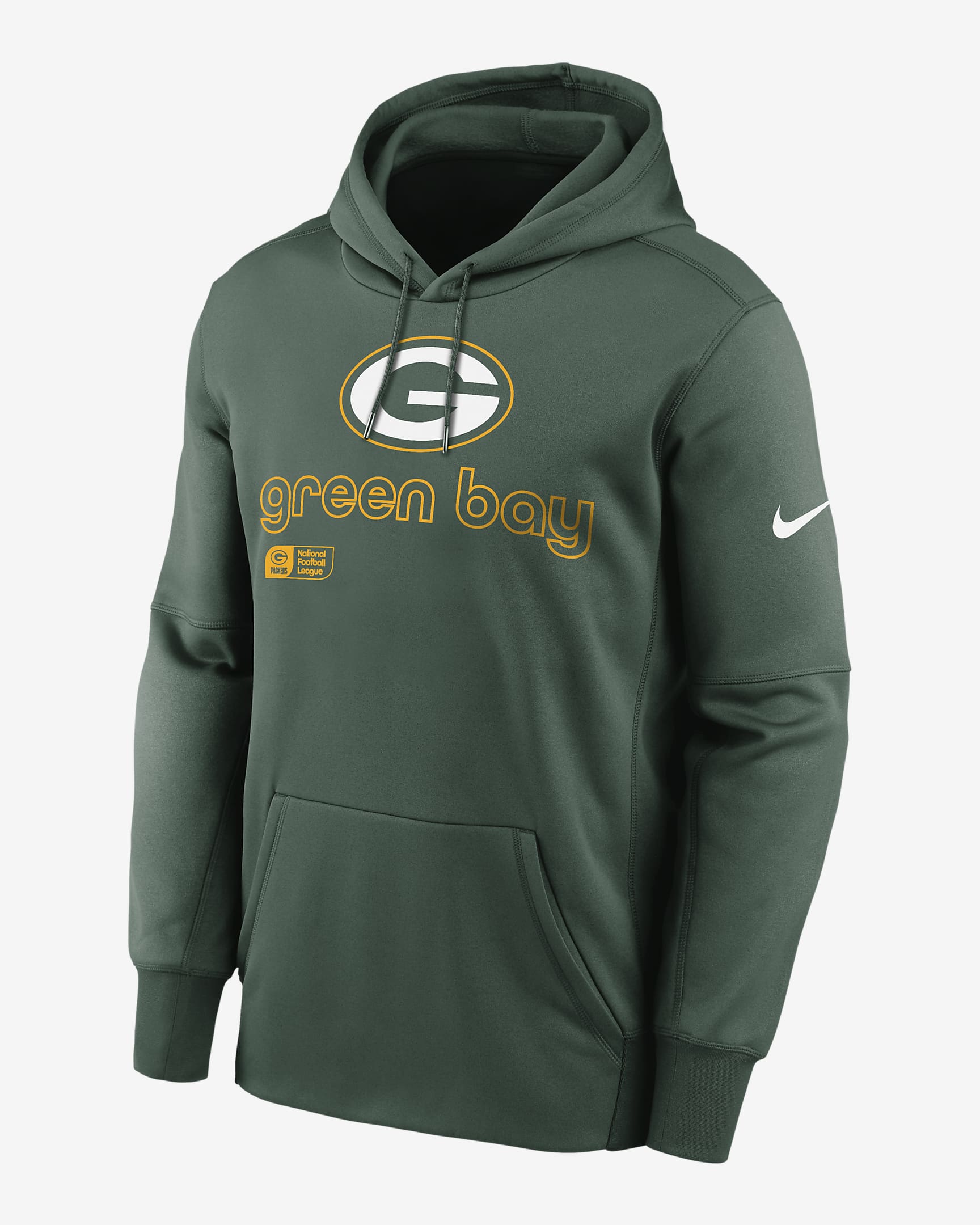 Green Bay Packers Men’s Nike Therma NFL Pullover Hoodie - Green