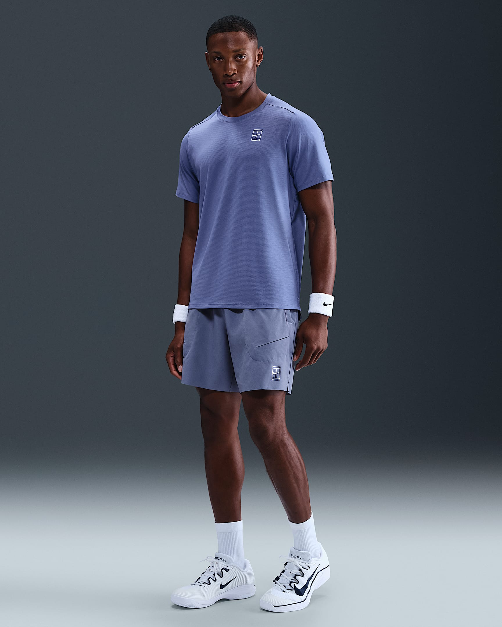 NikeCourt Advantage Men's Dri-FIT 15cm (approx.) Tennis Shorts - World Indigo/White