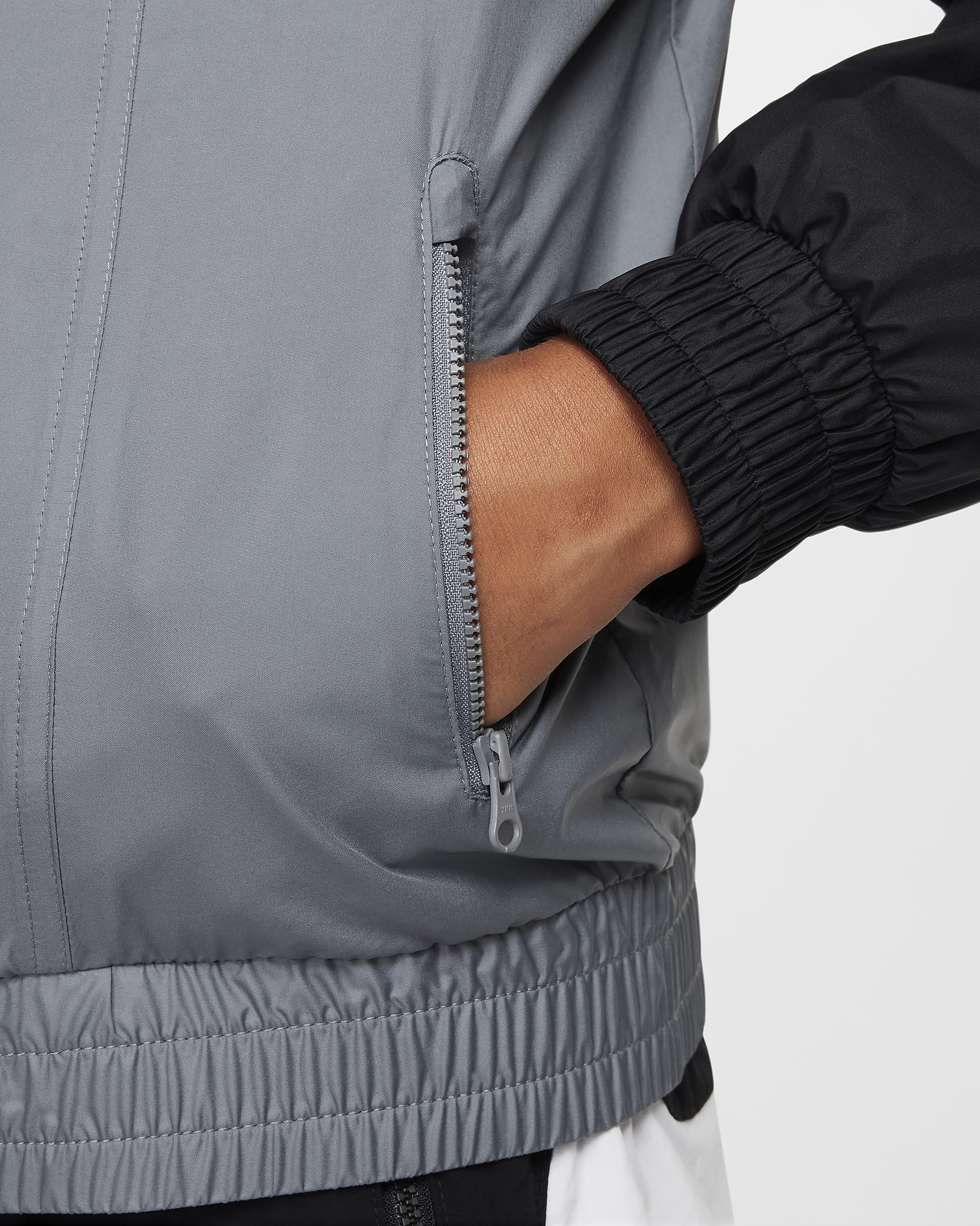 Giacca con cappuccio Repel Nike Sportswear Windrunner – Ragazzo/a - Bianco/Smoke Grey/Nero/Nero