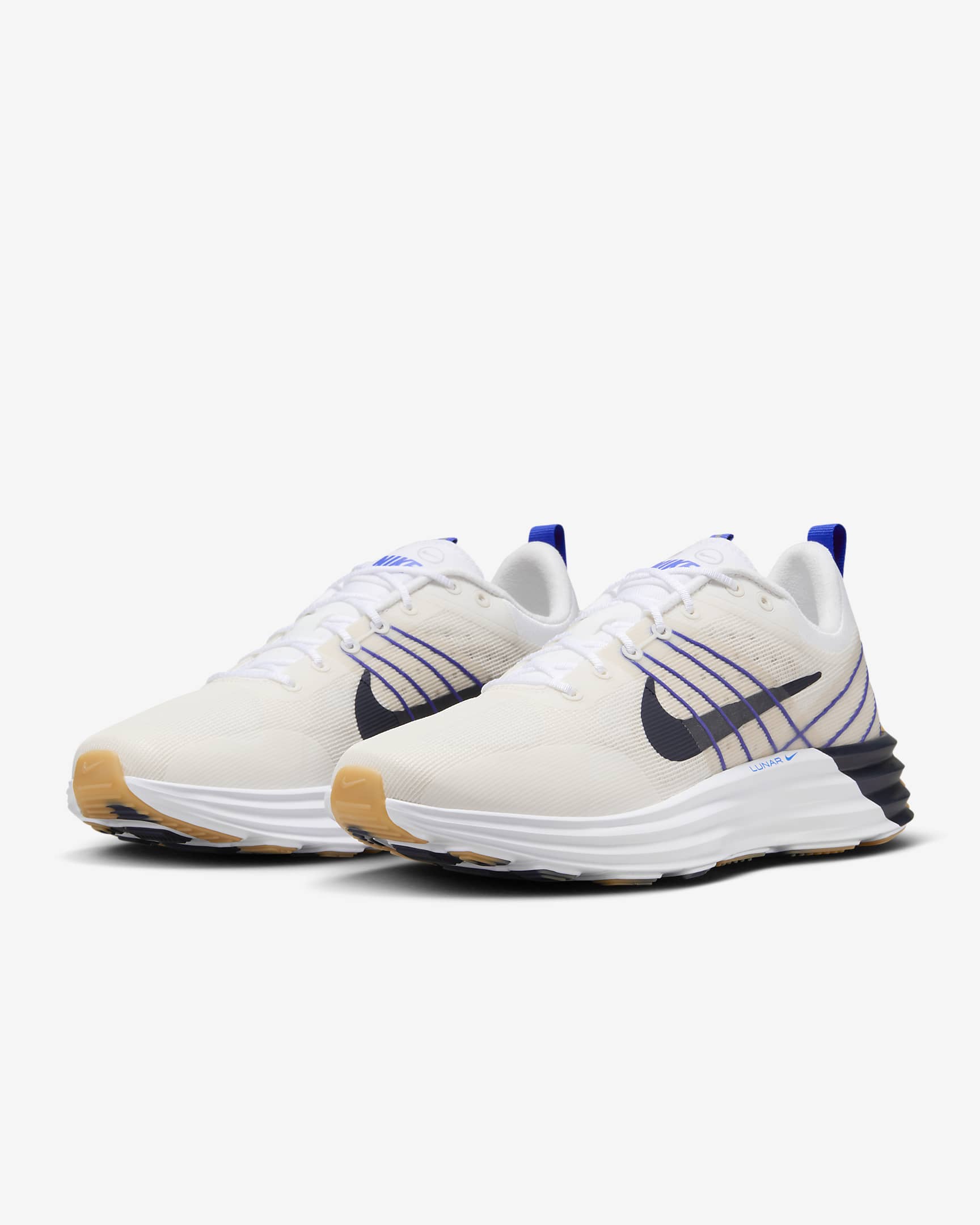 Nike Lunar Roam Sabatilles - Home - Blanc/Phantom/Racer Blue/Obsidian