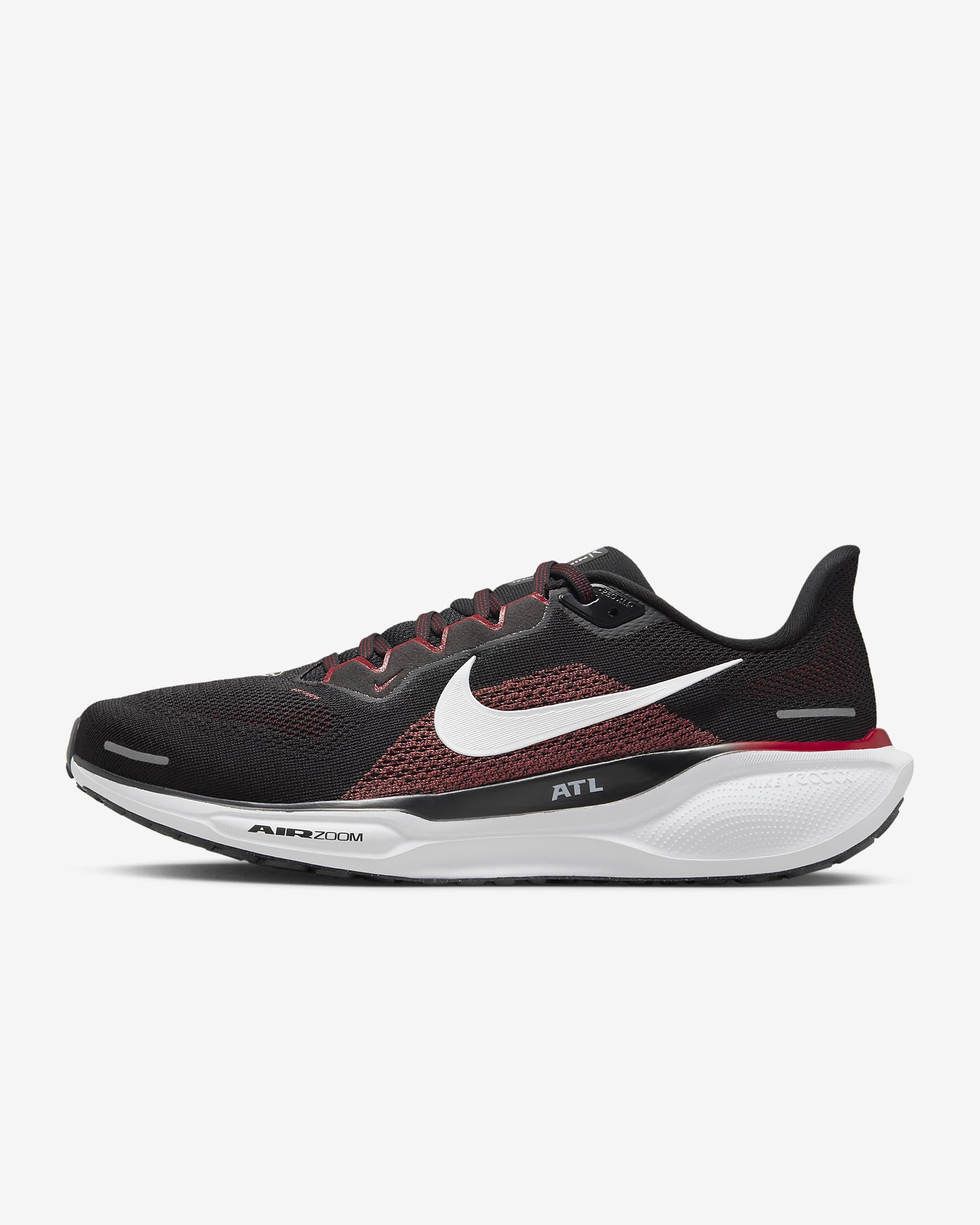 Nike Pegasus 41 NFL Atlanta Falcons Men's Road Running Shoes - Black/White/Gym Red/White