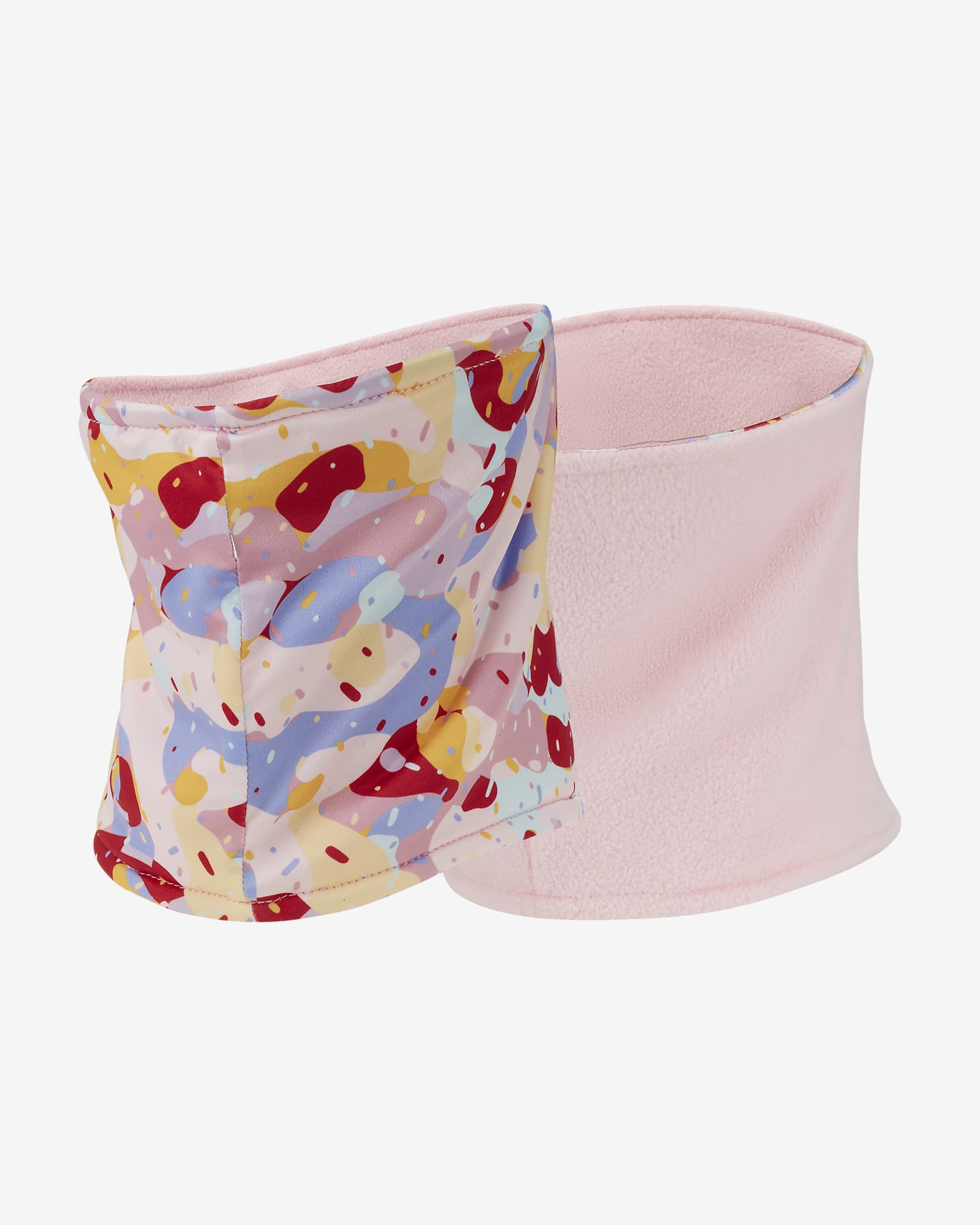 Nike Older Kids' Reversible Neck Warmer - Medium Soft Pink/Elemental Pink/Bright Crimson