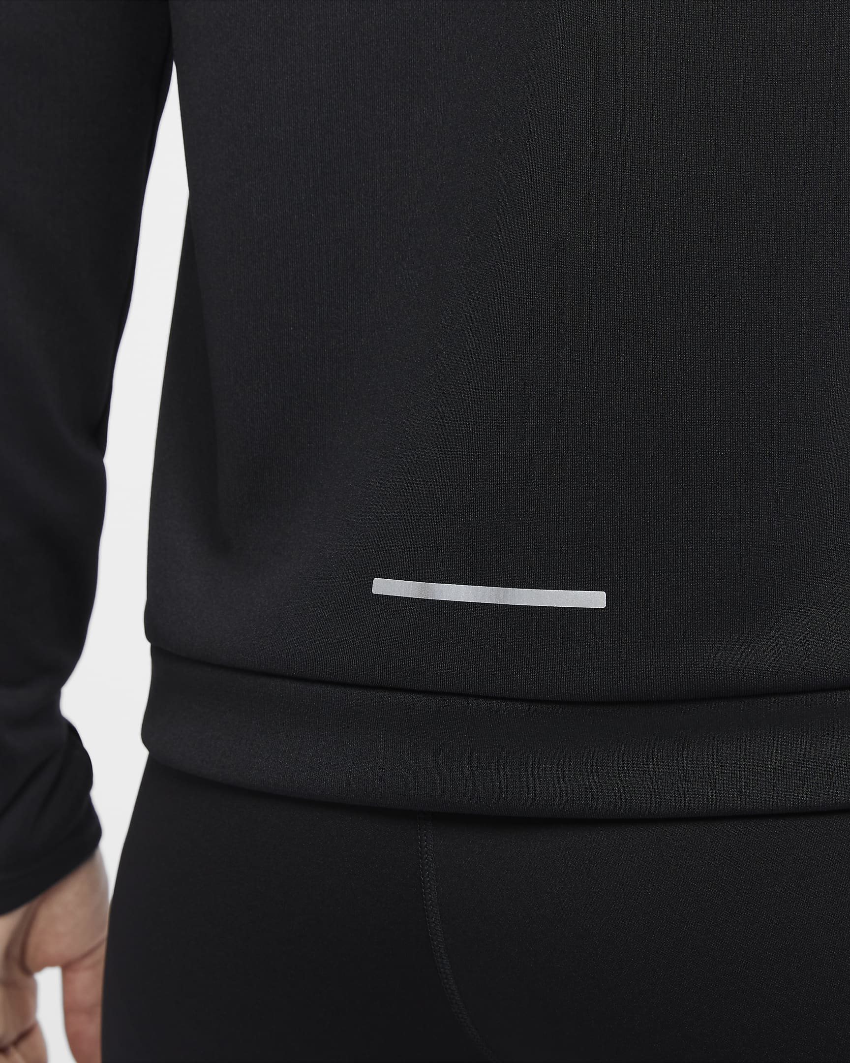 Nike Swoosh Women's Dri-FIT 1/4-Zip Running Mid Layer - Black/White