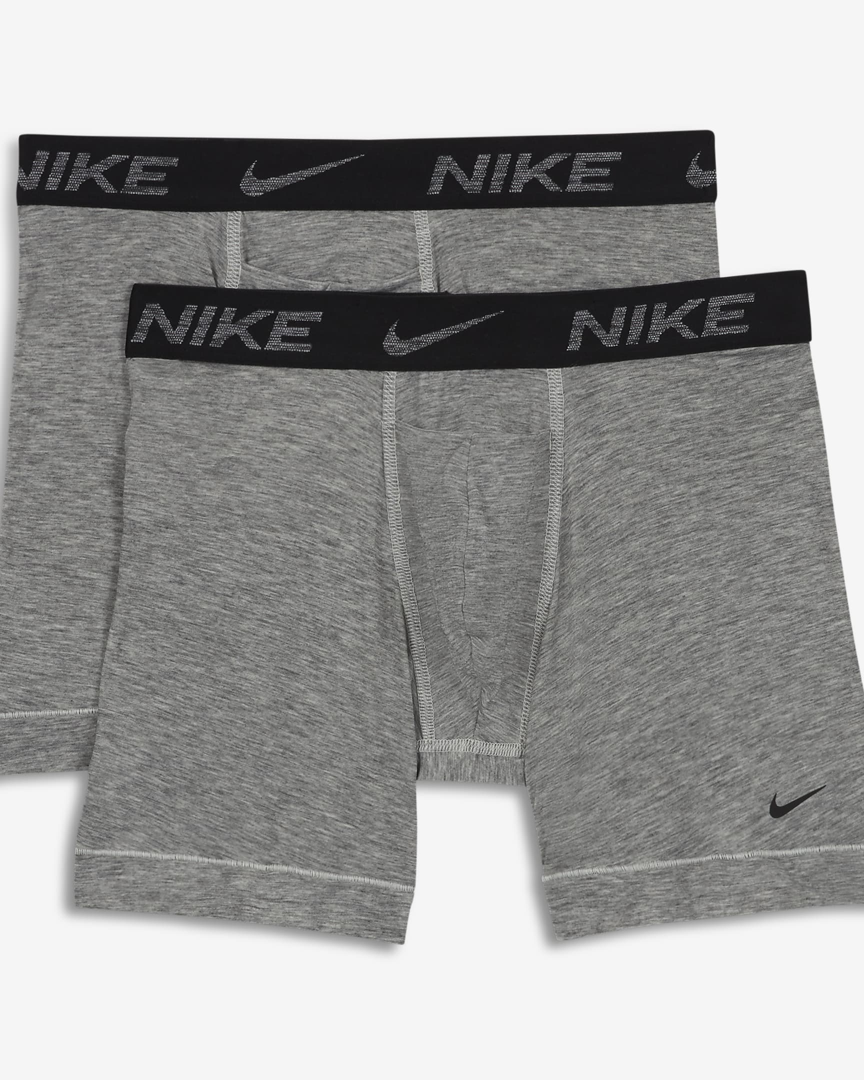 Nike Dri-FIT ReLuxe Men's Boxer Briefs (2-Pack) - Grey