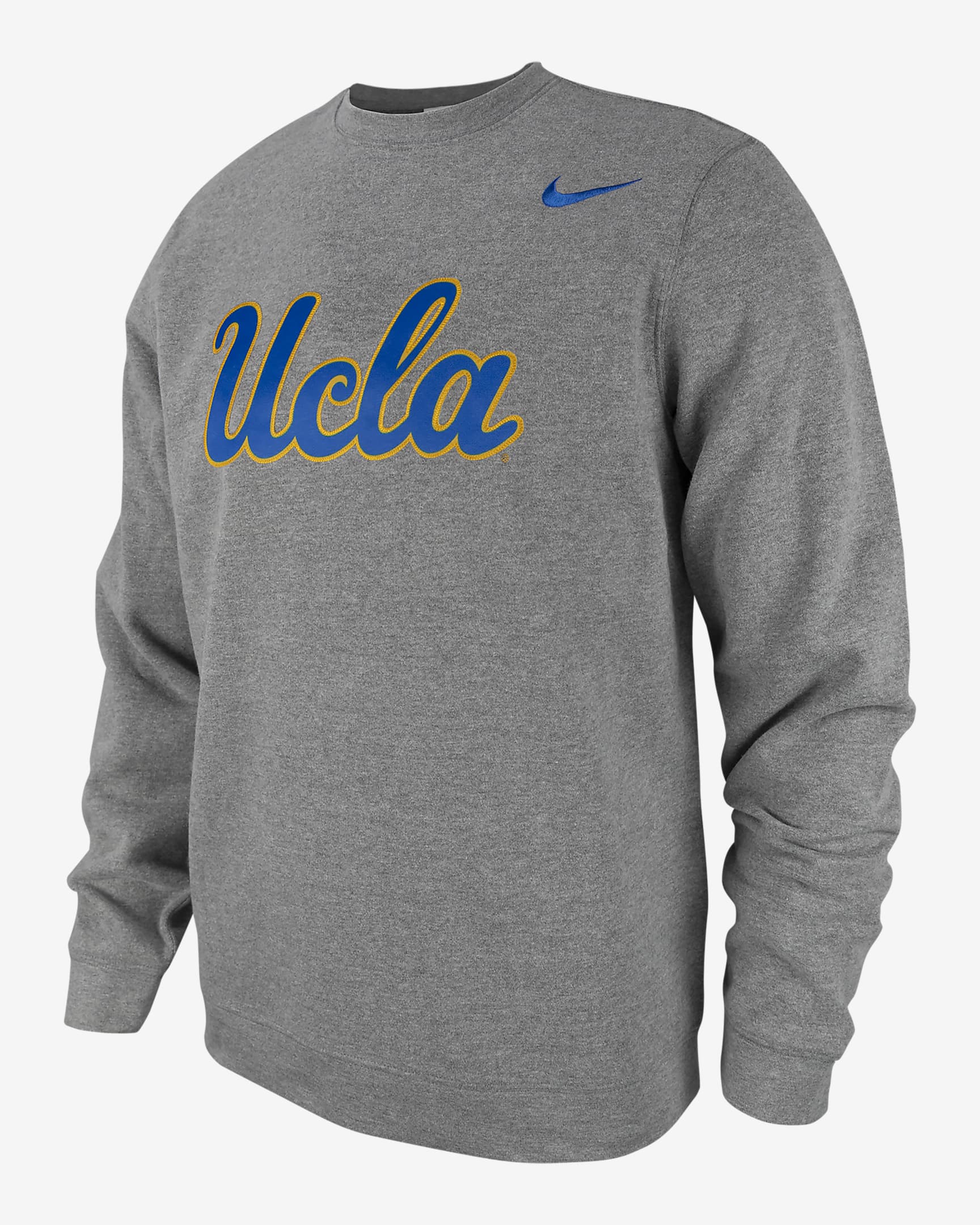 UCLA Club Fleece Men's Nike College Crew-Neck Sweatshirt. Nike.com