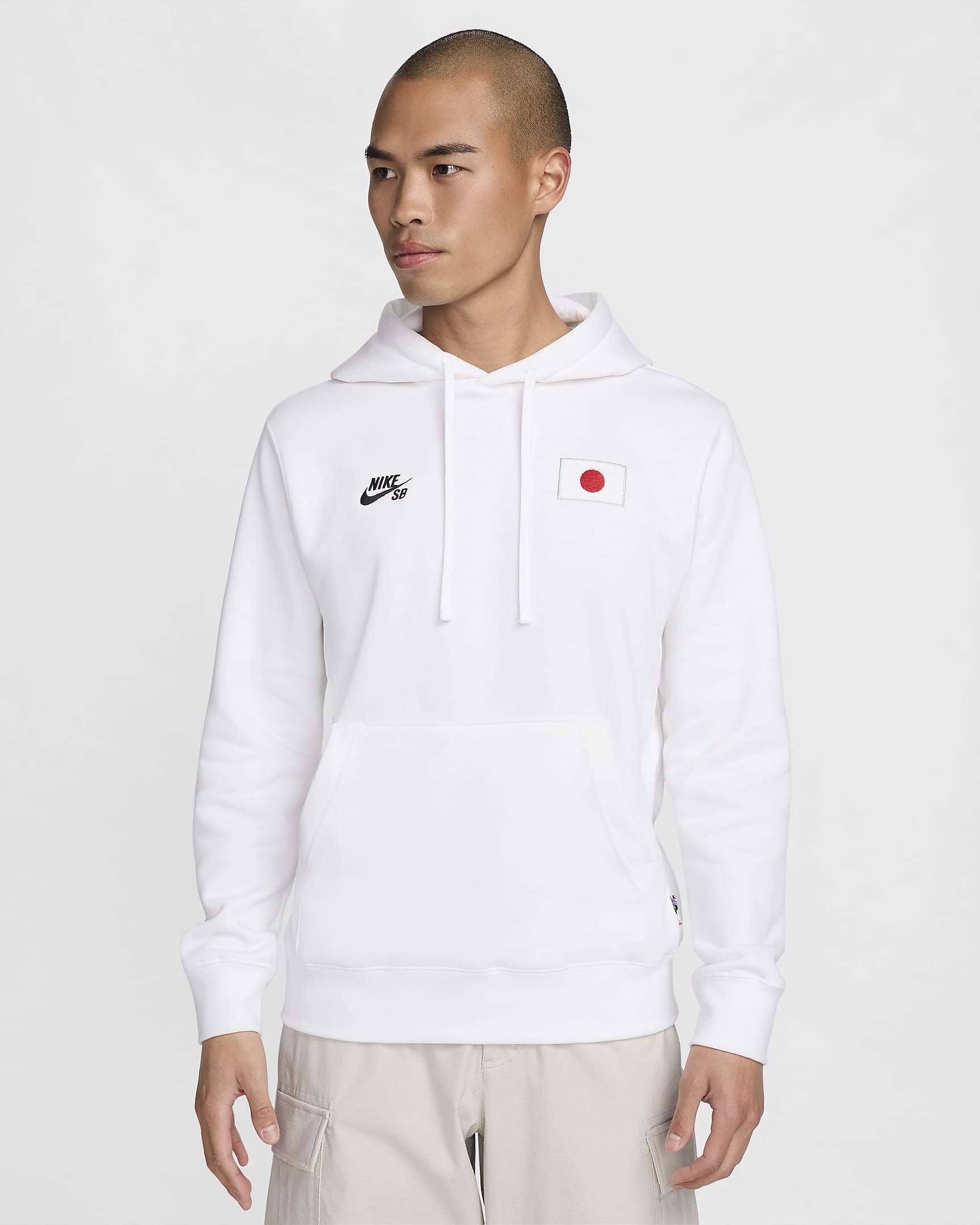 Nike SB Japan Fleece Pullover Hoodie - White/Black