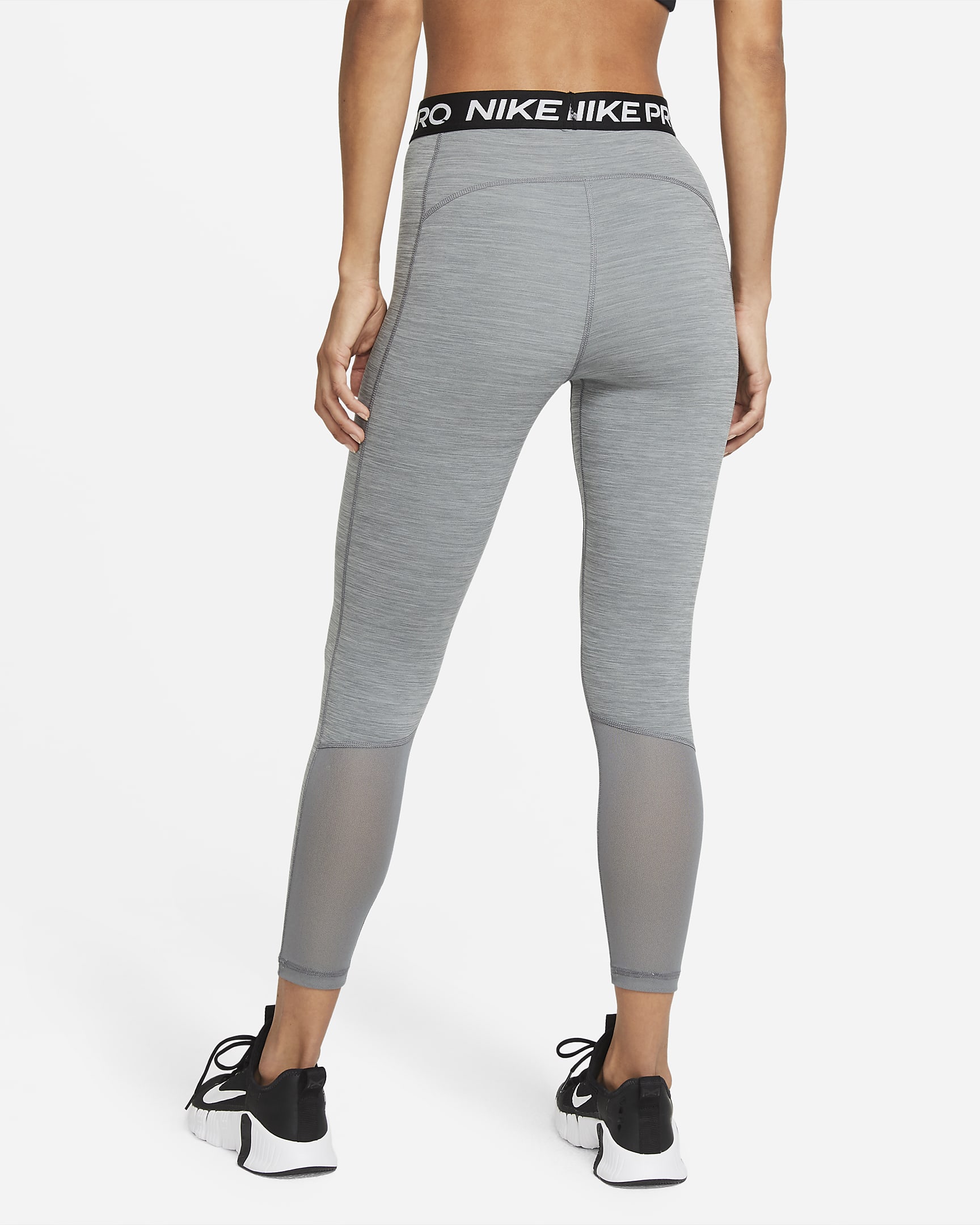 Nike Pro 365 Womens High Waisted 78 Mesh Panel Leggings Nike Uk 5647