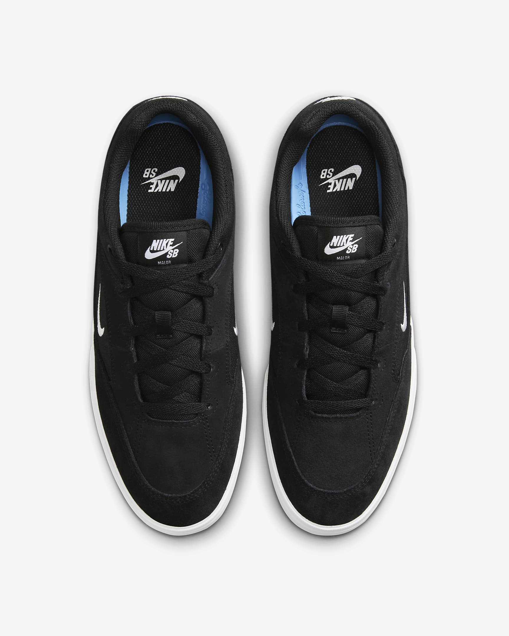 Nike SB Malor Men's Shoes - Black/Black/White/White