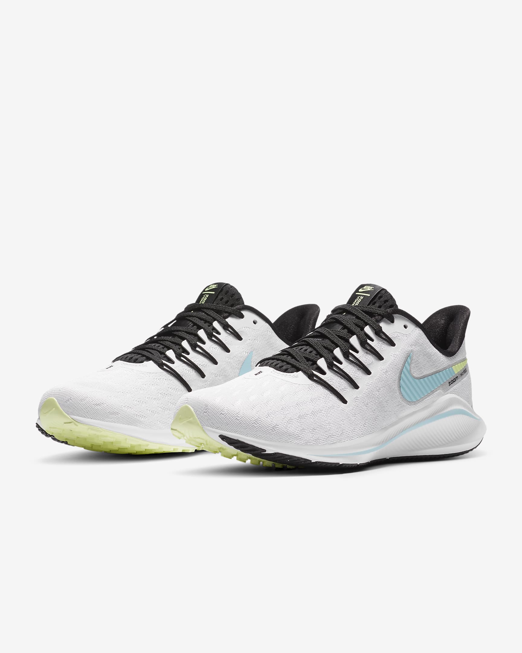 Nike Air Zoom Vomero 14 Women's Running Shoe - White/Black/Pure Platinum/Glacier Ice