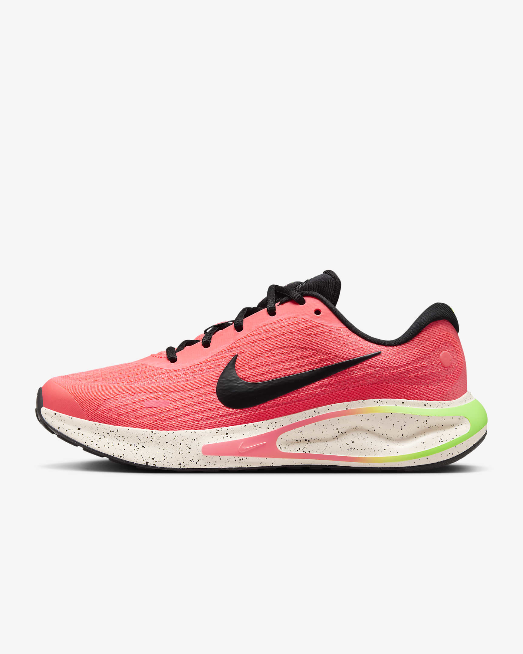 Tenis de correr en pavimento para mujer Nike Journey Run - Ponche cálido/Verde strike/Guayaba hielo/Negro